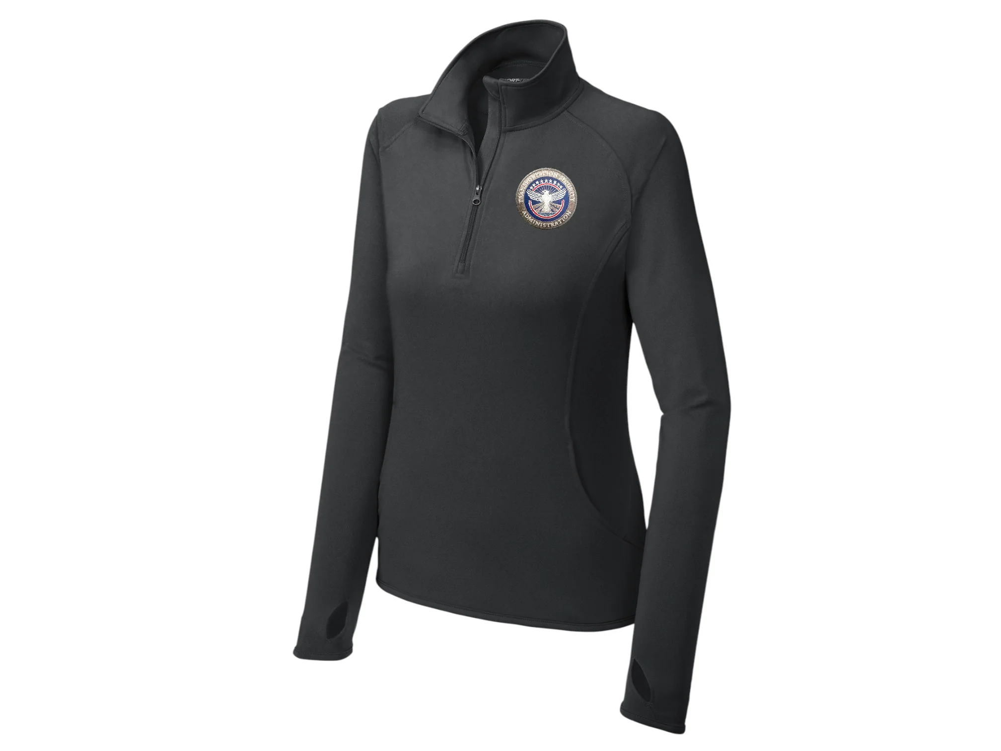 TSA INSIGNIA WOMEN'S SPORT TEK SPORT WICK STRETCH 1/2 ZIP PULLOVER-LST850 - Image 4