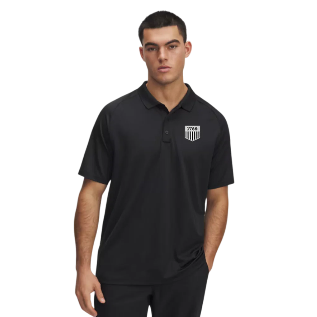 UA TACTICAL PERFORMANCE POLO W/ EMB 1789 SHIELD-600416