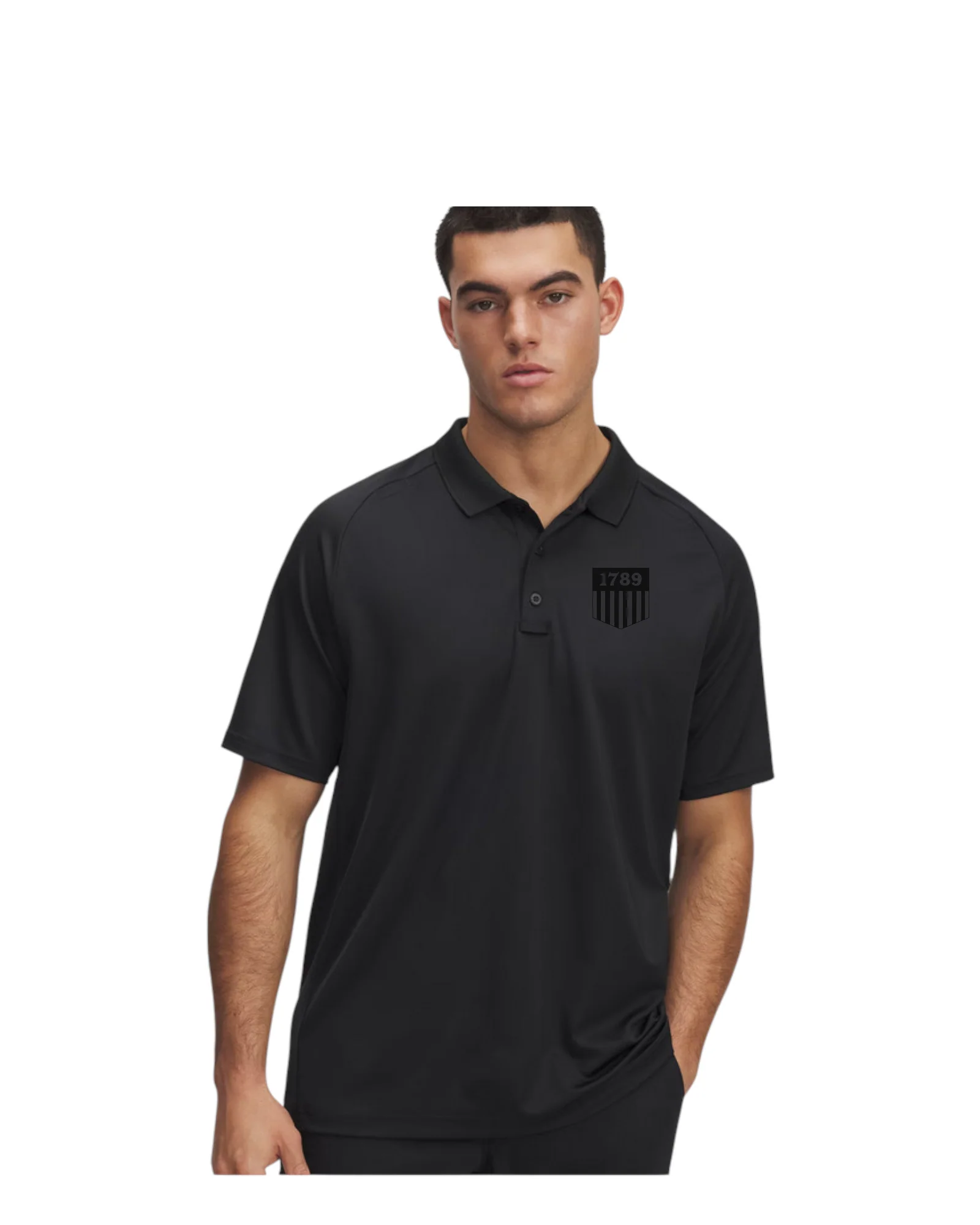 UA TACTICAL PERFORMANCE POLO W/ PRINTED 1789 SHIELD-600416 - Image 5
