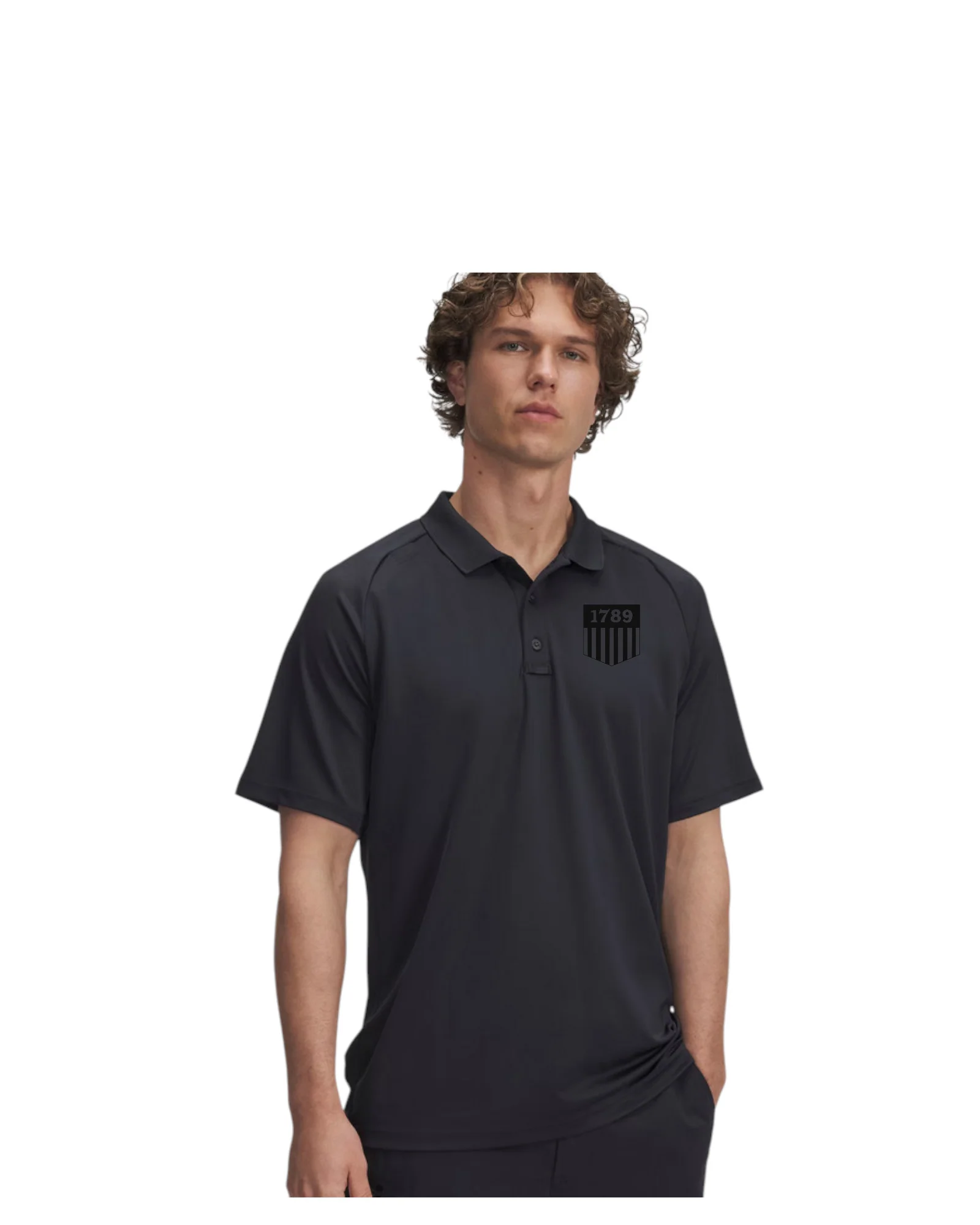 UA TACTICAL PERFORMANCE POLO W/ PRINTED 1789 SHIELD-600416 - Image 6