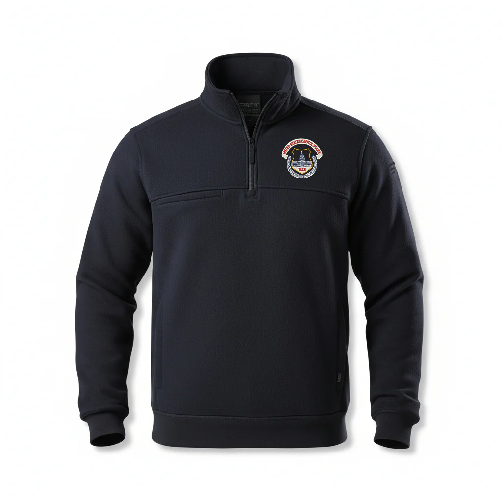 USCP SEAL 5.11 JOB SHIRT 1/4 ZIP 2.0-NAVY - Image 2