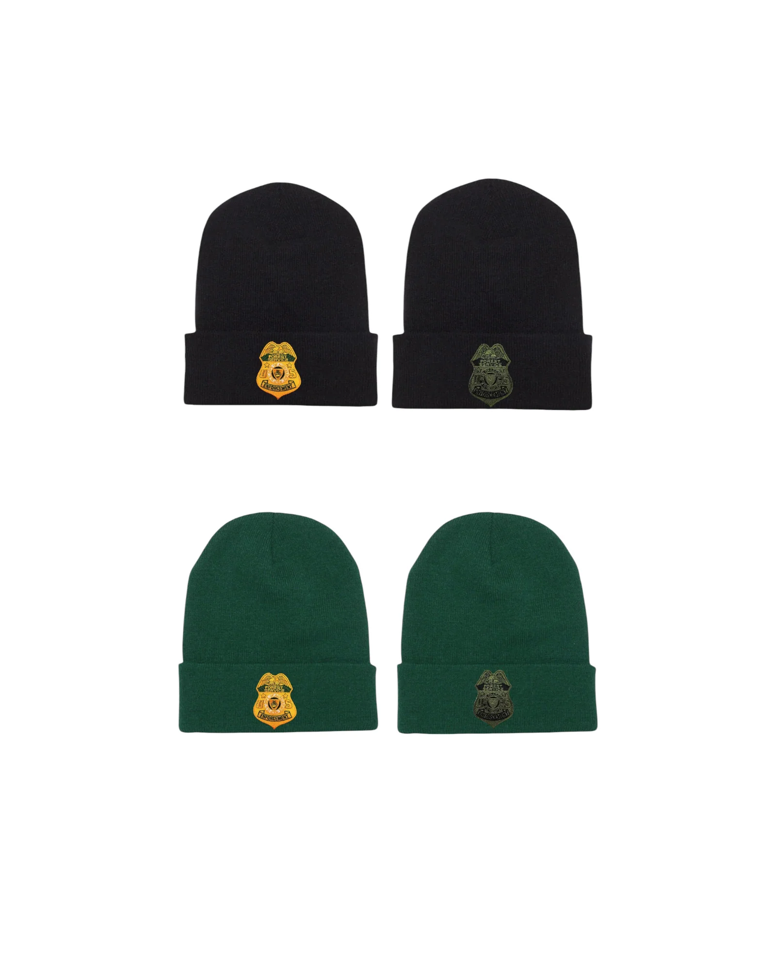 USFS ENFORCEMENT BADGE CUFFED KNIT BEANIE - Image 3
