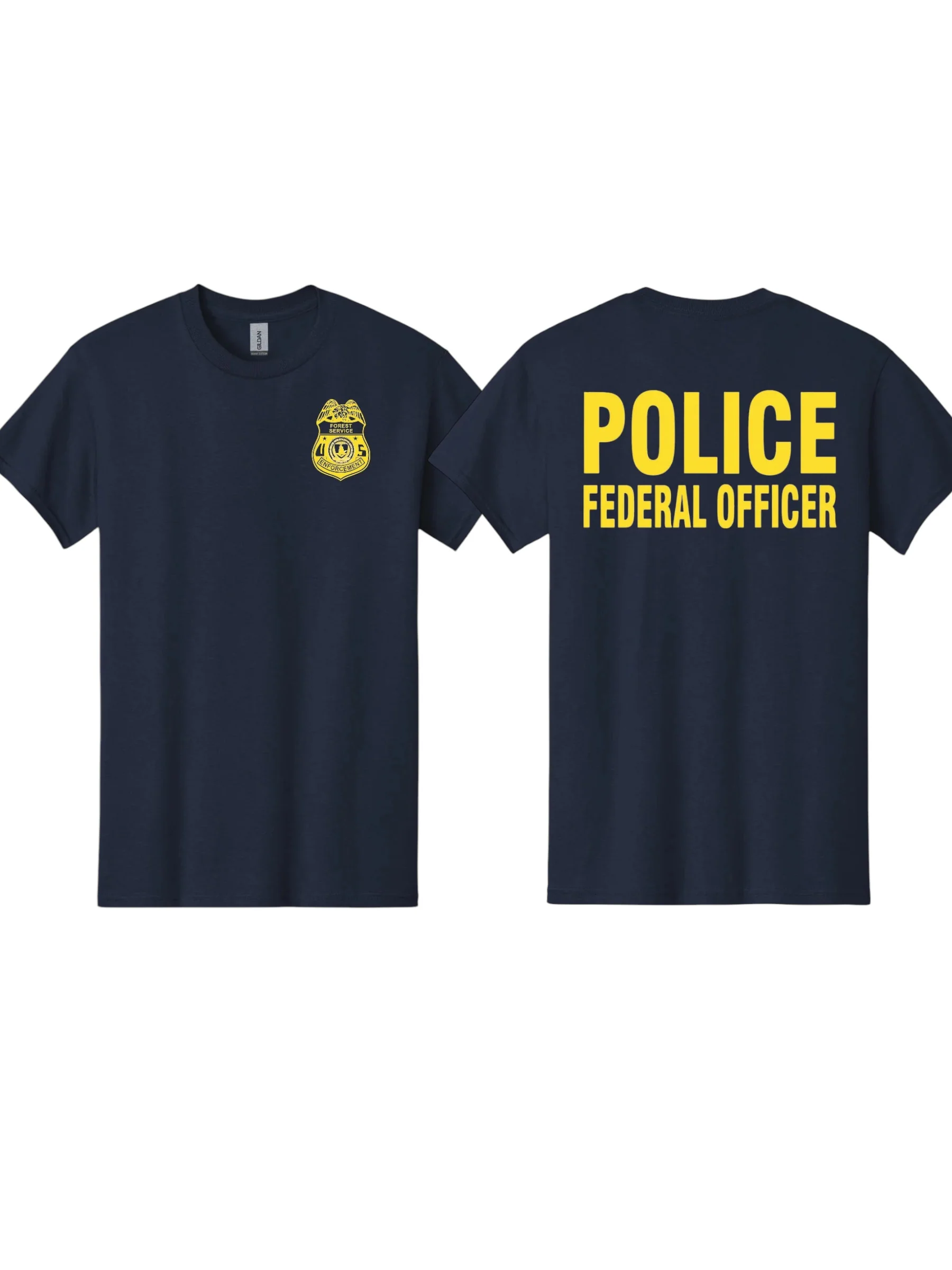 USFS ENFORCEMENT POLICE FEDERAL OFFICER T-SHIRT-5000 - Image 3