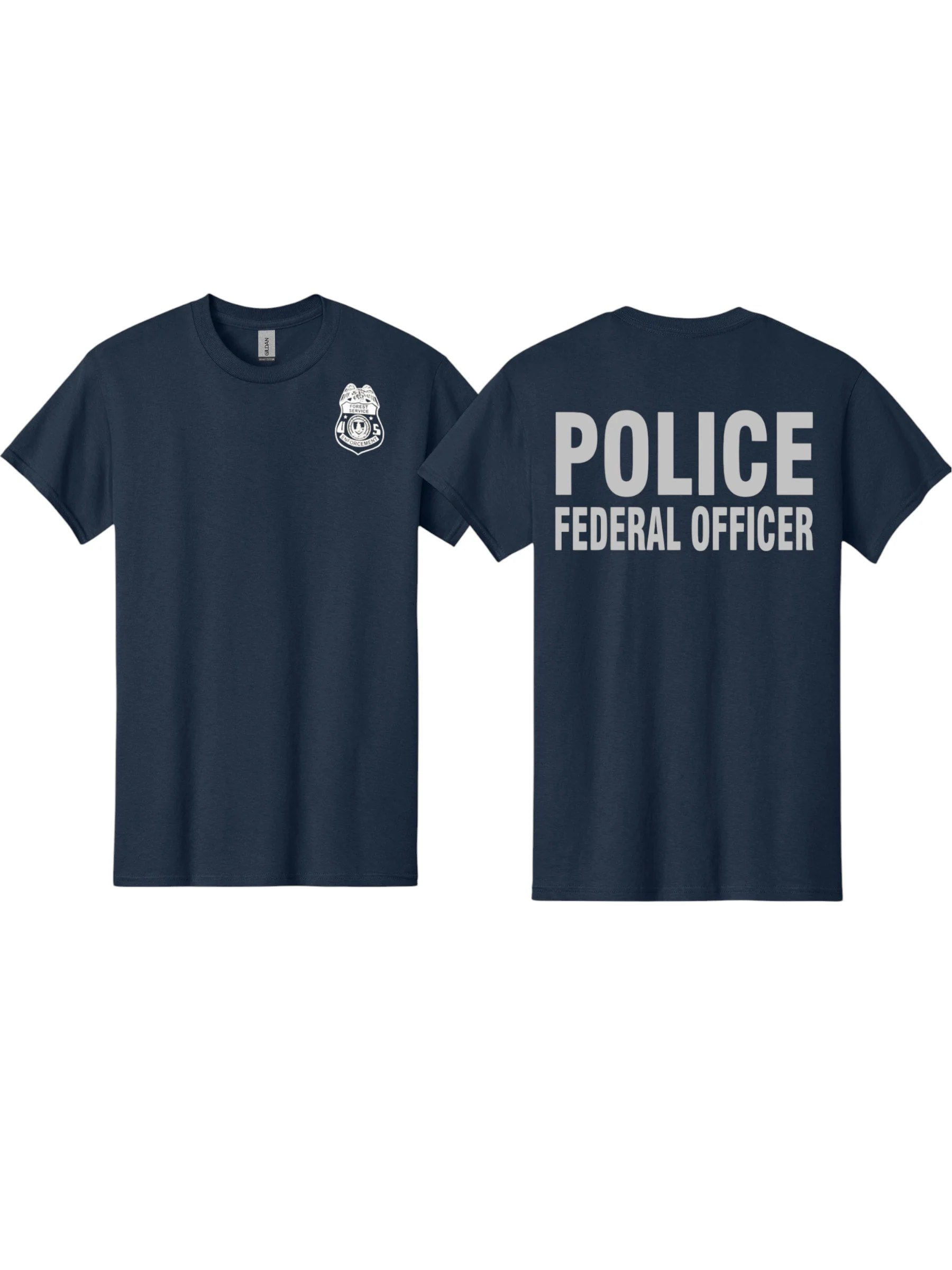 USFS ENFORCEMENT POLICE FEDERAL OFFICER T-SHIRT-5000 - Image 4
