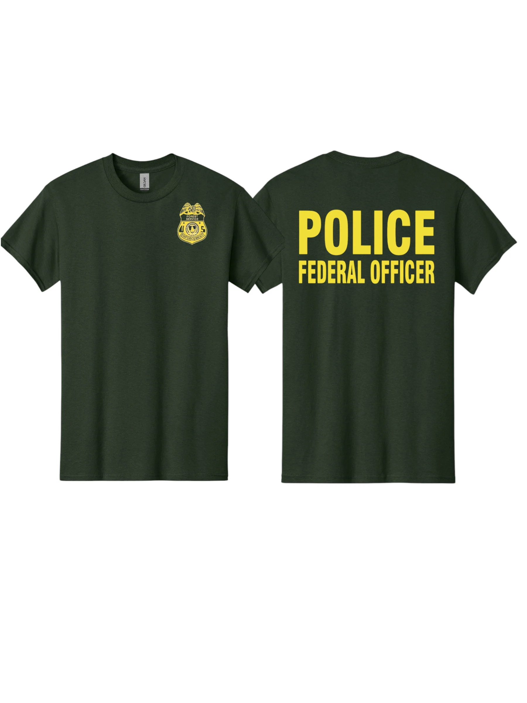 USFS ENFORCEMENT POLICE FEDERAL OFFICER T-SHIRT-5000 - Image 5