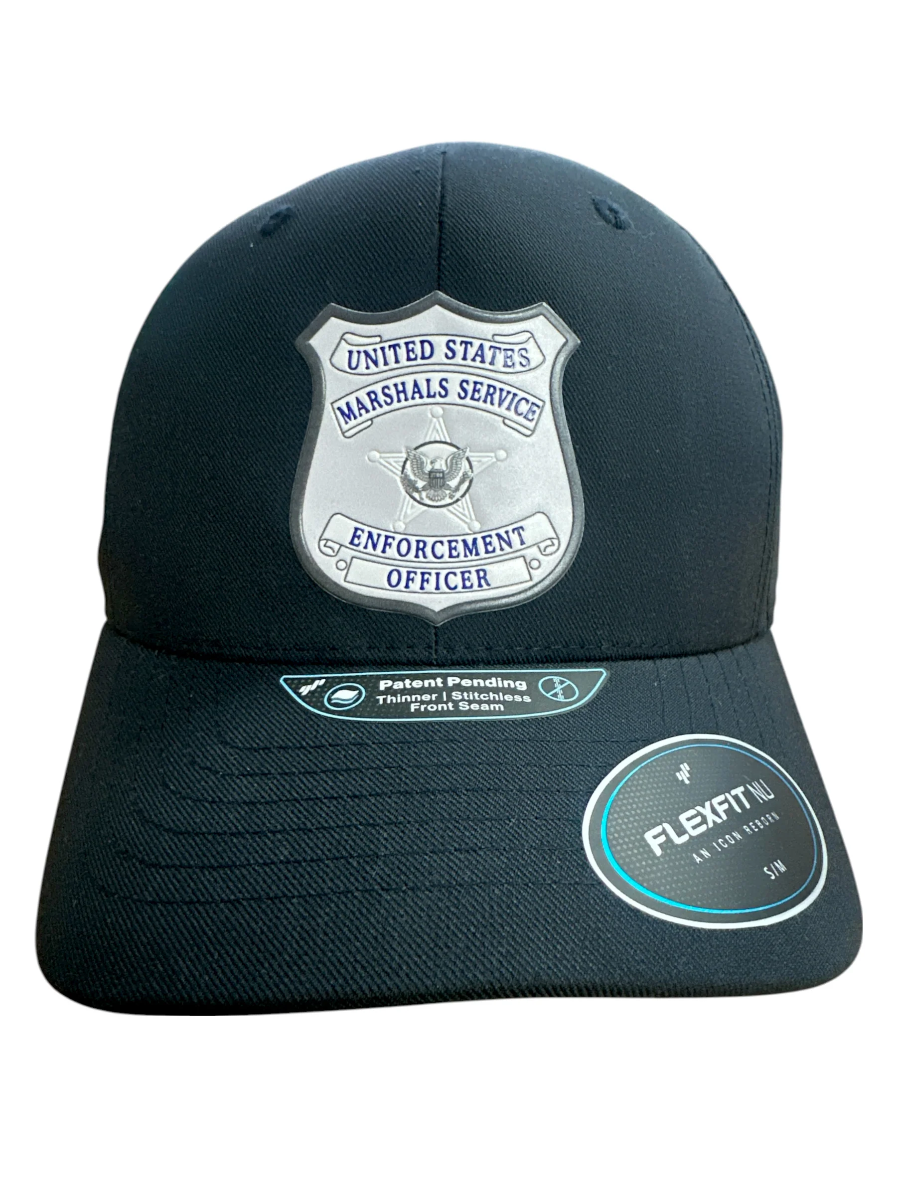 USMS ENFORCEMENT OFFICER BADGE FLEXFIT HAT - Image 2
