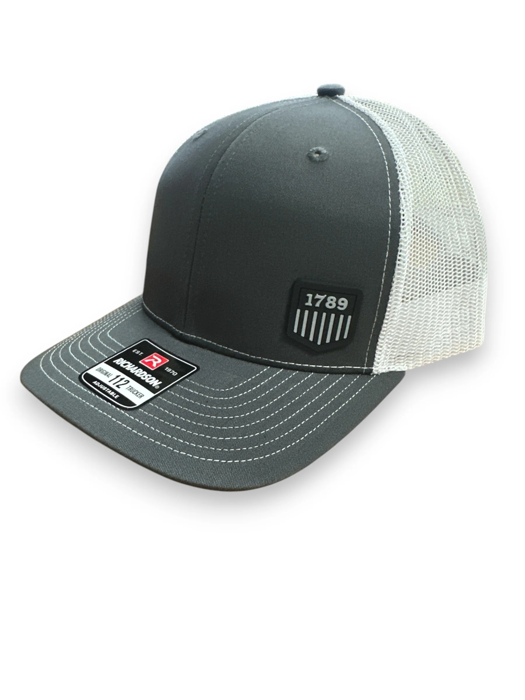 USMS PVC 1789 LOGO BLACK/GREY RICHARDSON HAT - Image 3
