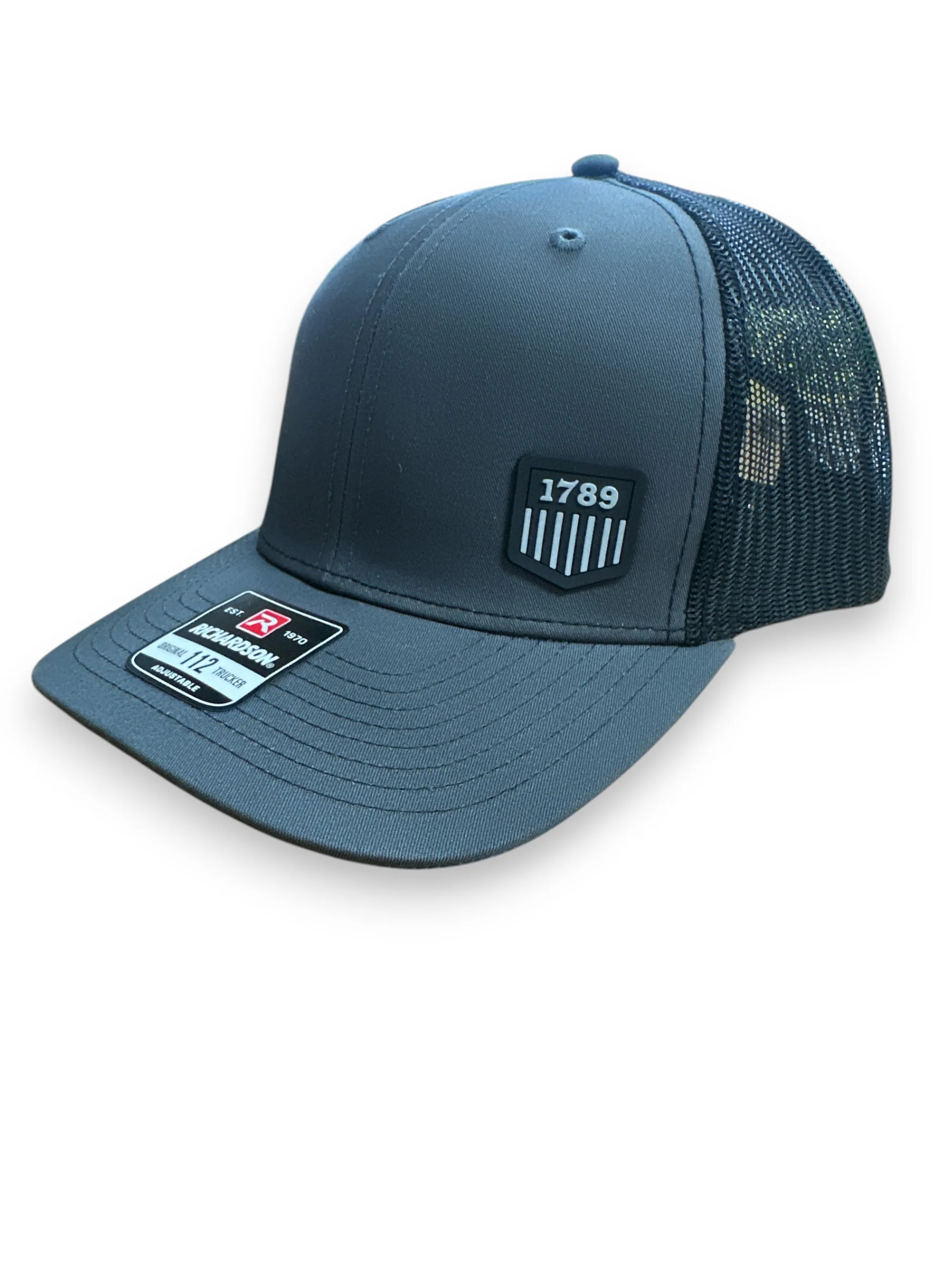 USMS PVC 1789 LOGO BLACK/GREY RICHARDSON HAT - Image 4