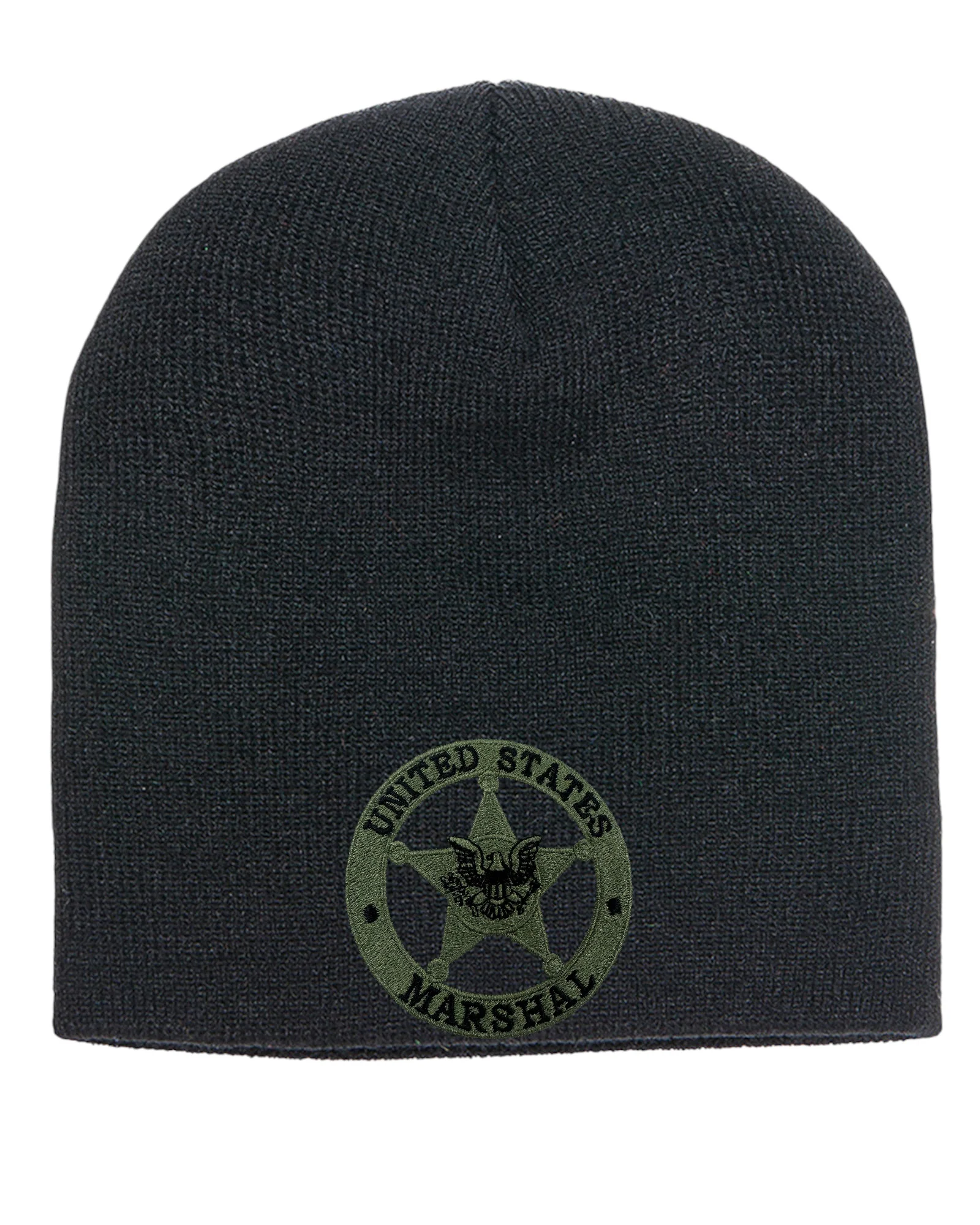USMS EMBROIDERED  SKULL KNIT BEANIE - Image 5