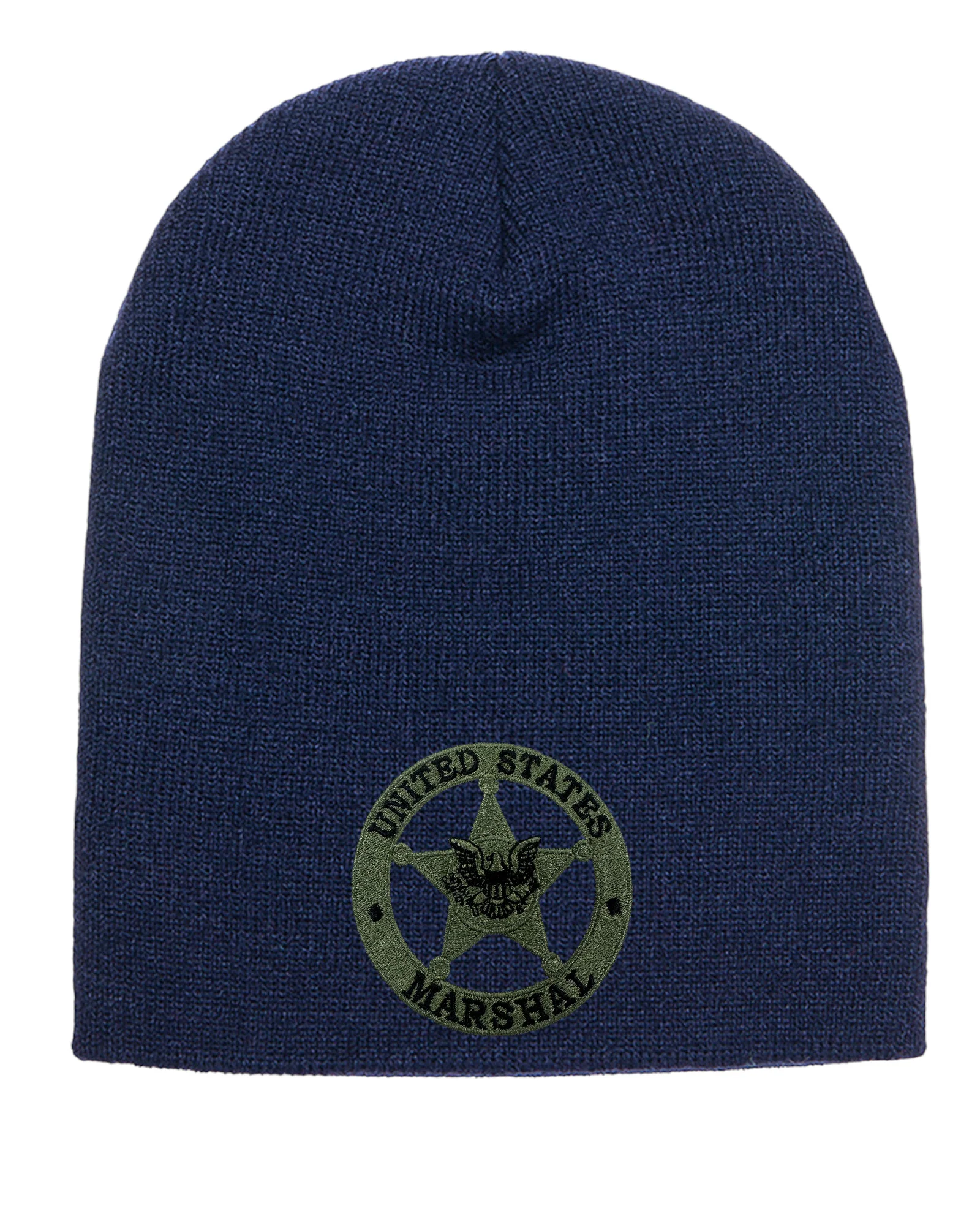 USMS EMBROIDERED  SKULL KNIT BEANIE - Image 7