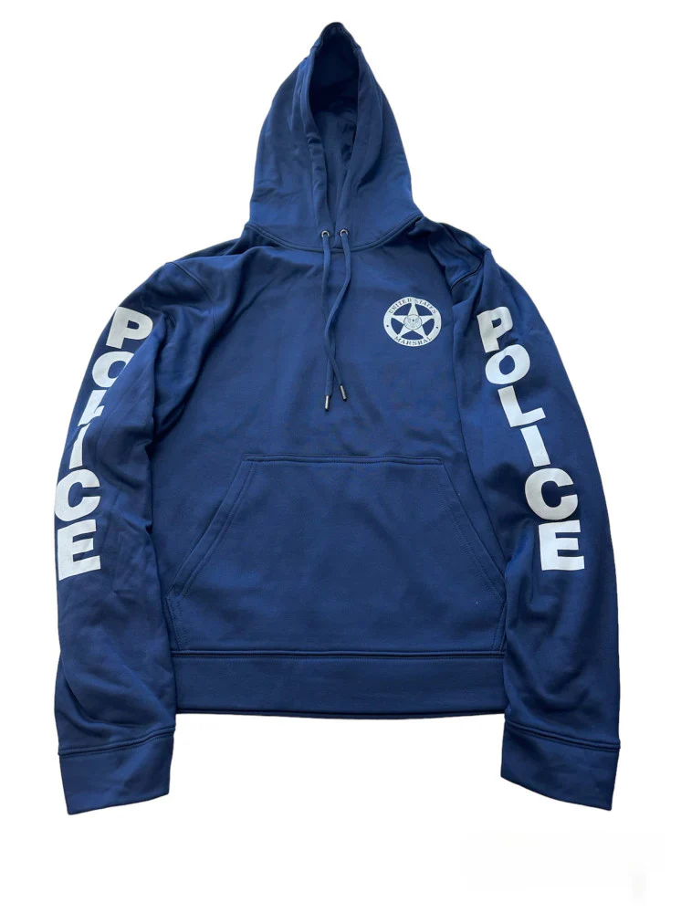 CLEARANCE USMS SPORT TEK WICKING HOODED PULLOVER W/ POLICE DOWN SLEEVES - Image 4