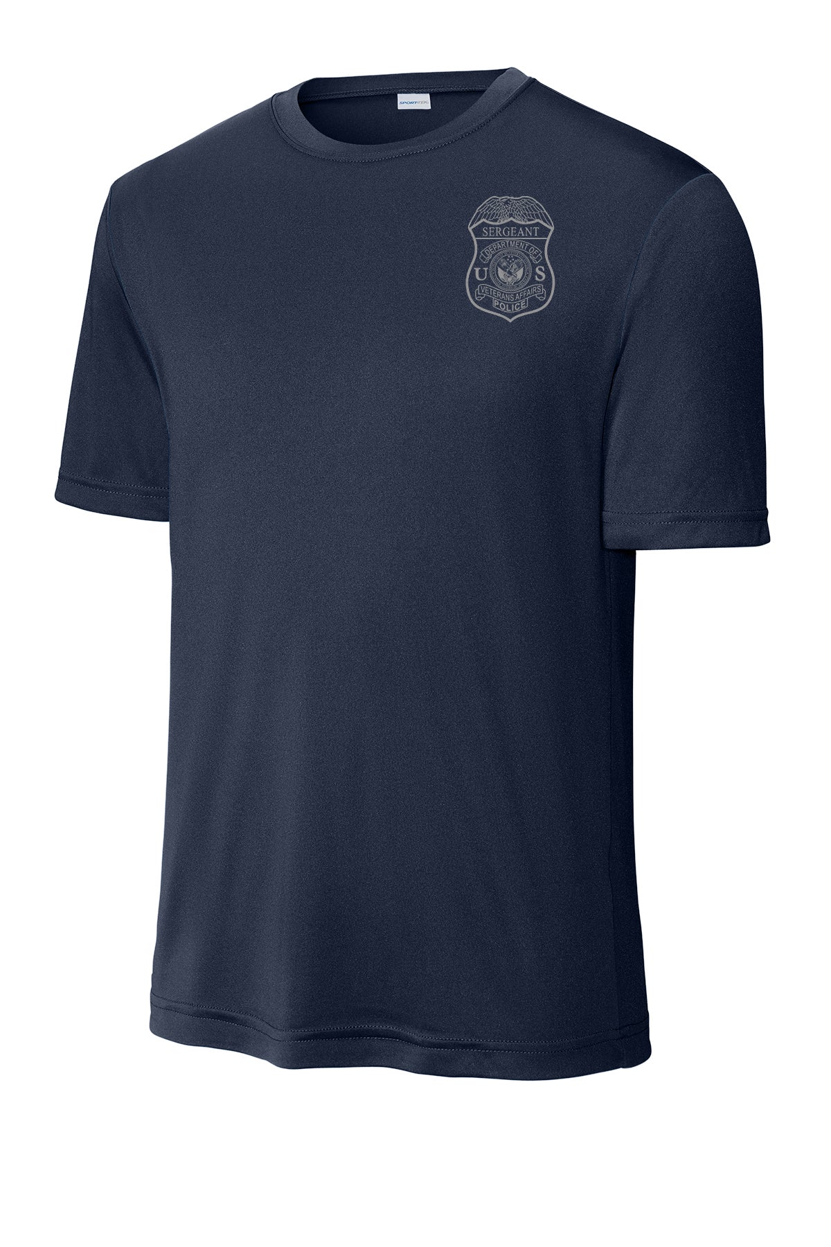 VA POLICE BADGE WICKING T-SHIRT-ST350-GREY INK - Image 23