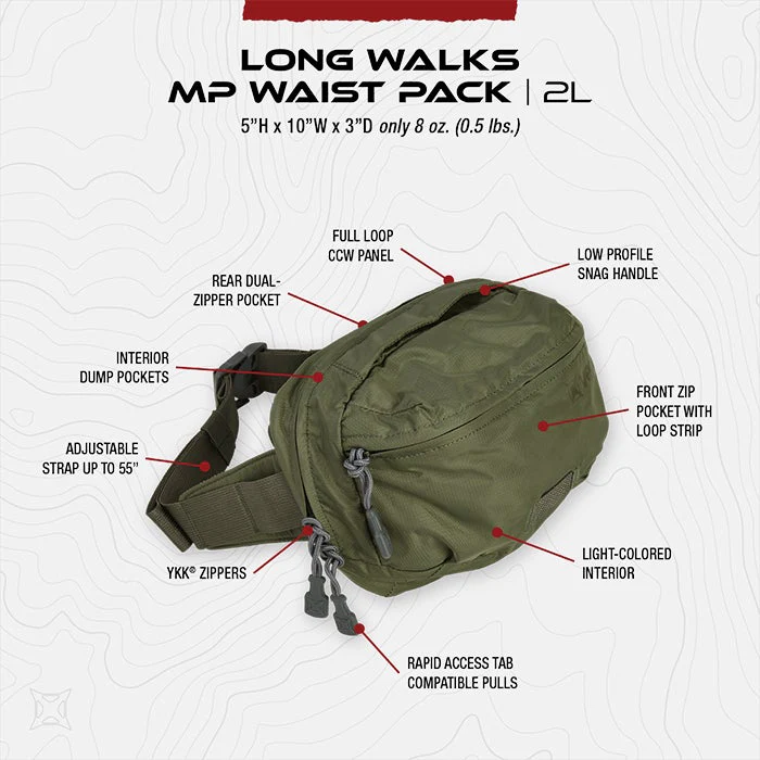 VERTX LONG WALKS MULTIPURPOSE WAIST PACK - Image 3
