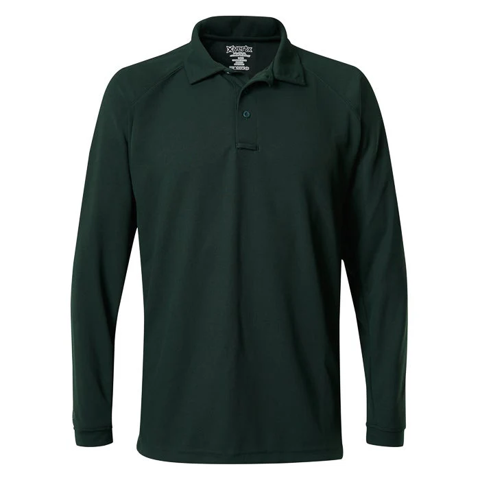 VERTX MEN'S COLDBLACK LONG SLEEVE POLO - Image 4