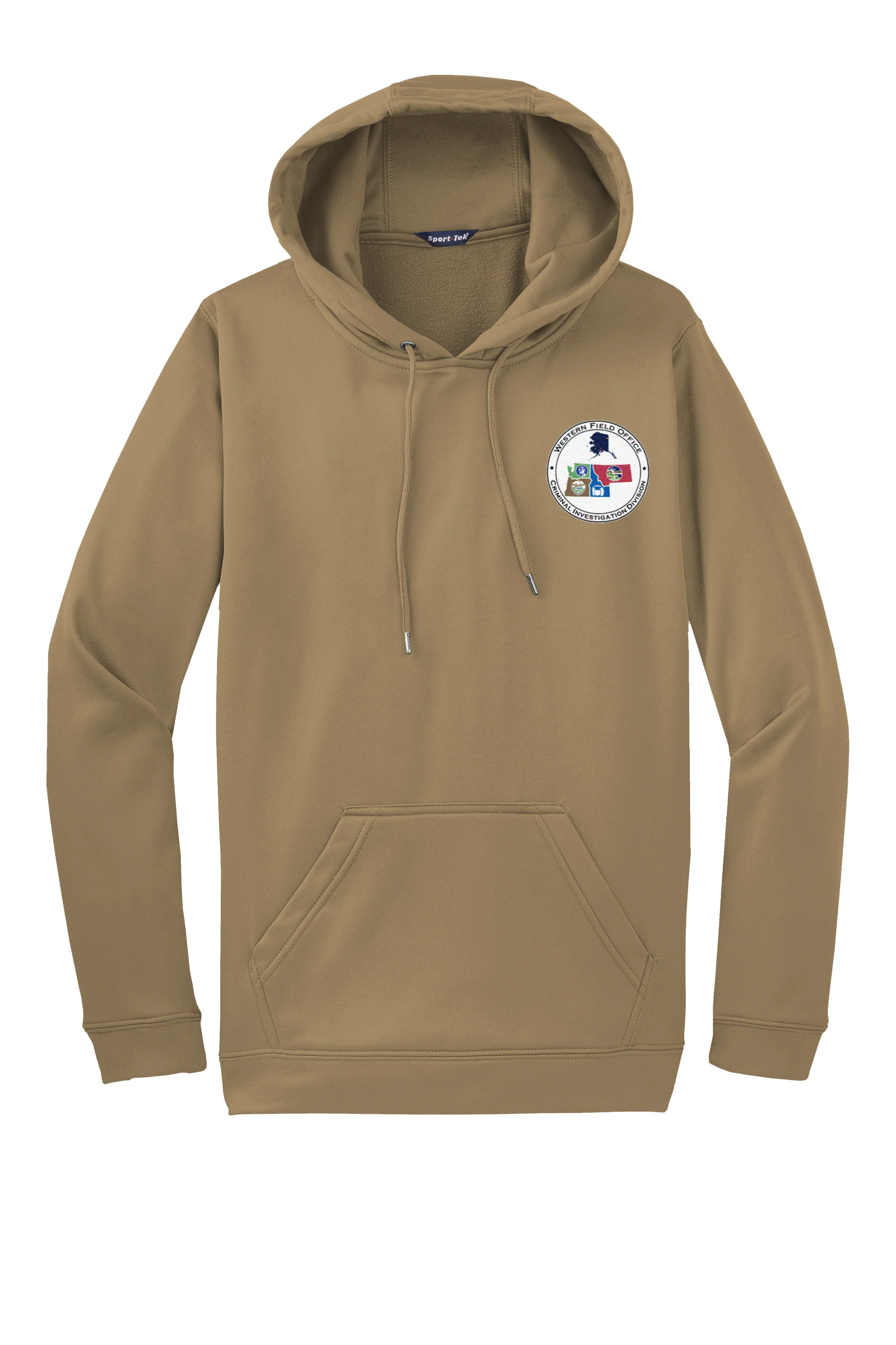 WESTERN FIELD OFFICE CID PRINTED- SPORT TEK WICKING HOODIE F244 - Image 5