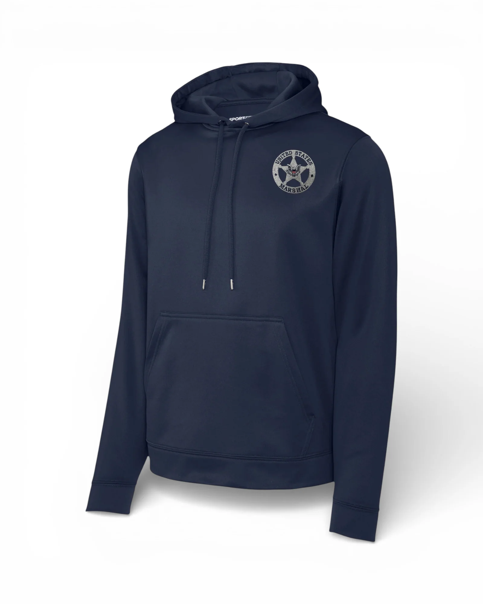 WICKING HOODED PULLOVER W/ EMBROIDERED USMS STAR-F244