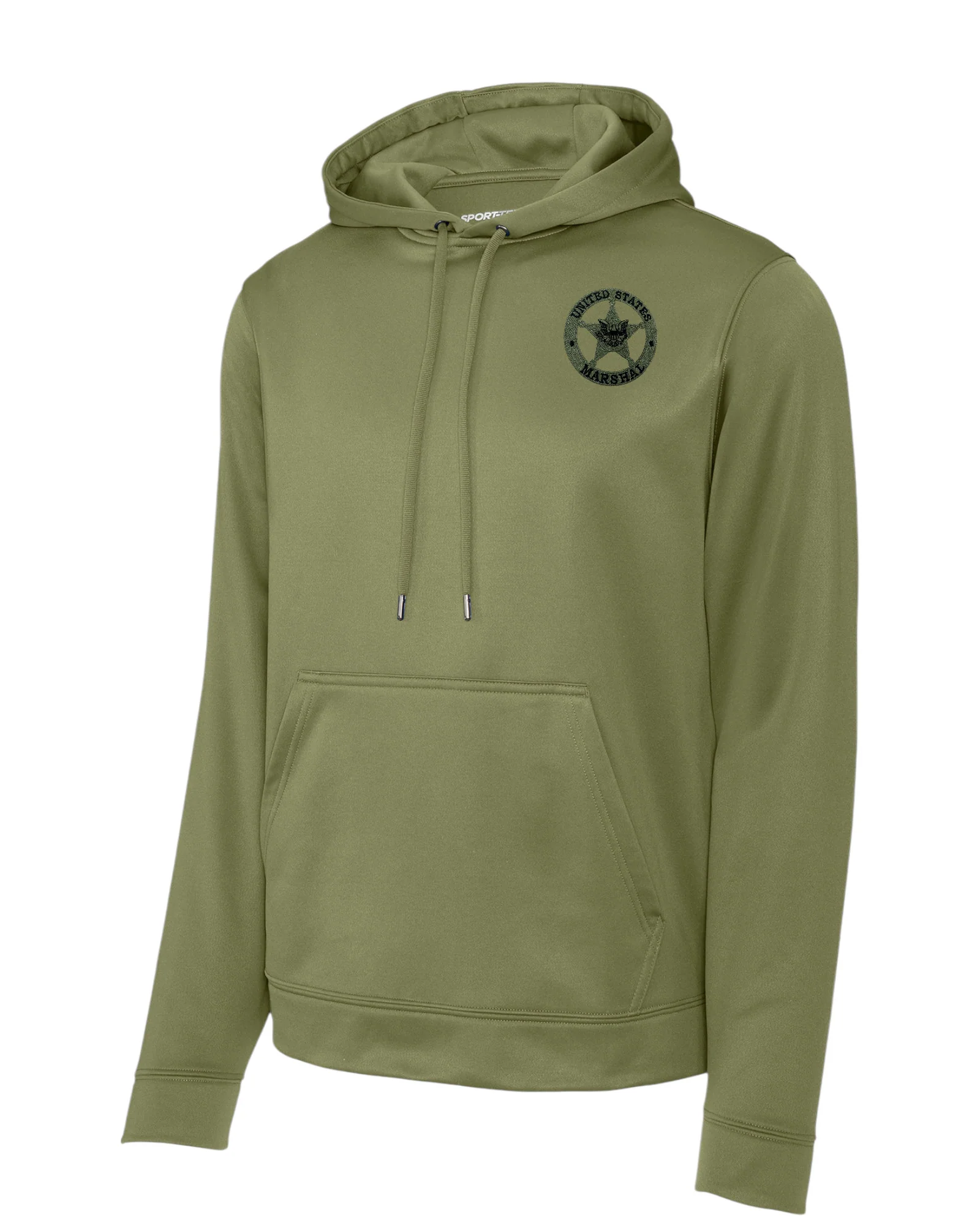 WICKING HOODED PULLOVER W/ EMBROIDERED USMS STAR-F244 - Image 10