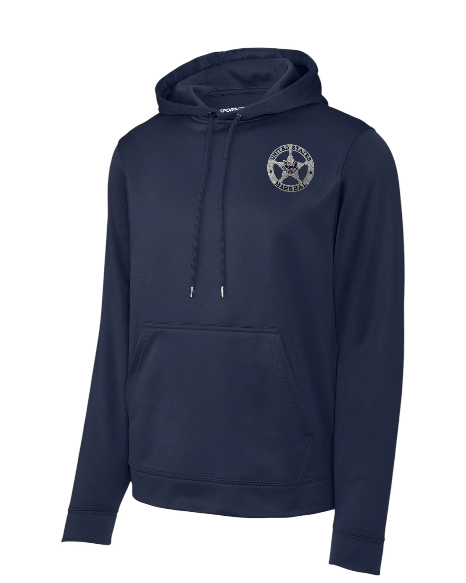 WICKING HOODED PULLOVER W/ EMBROIDERED USMS STAR-F244 - Image 2