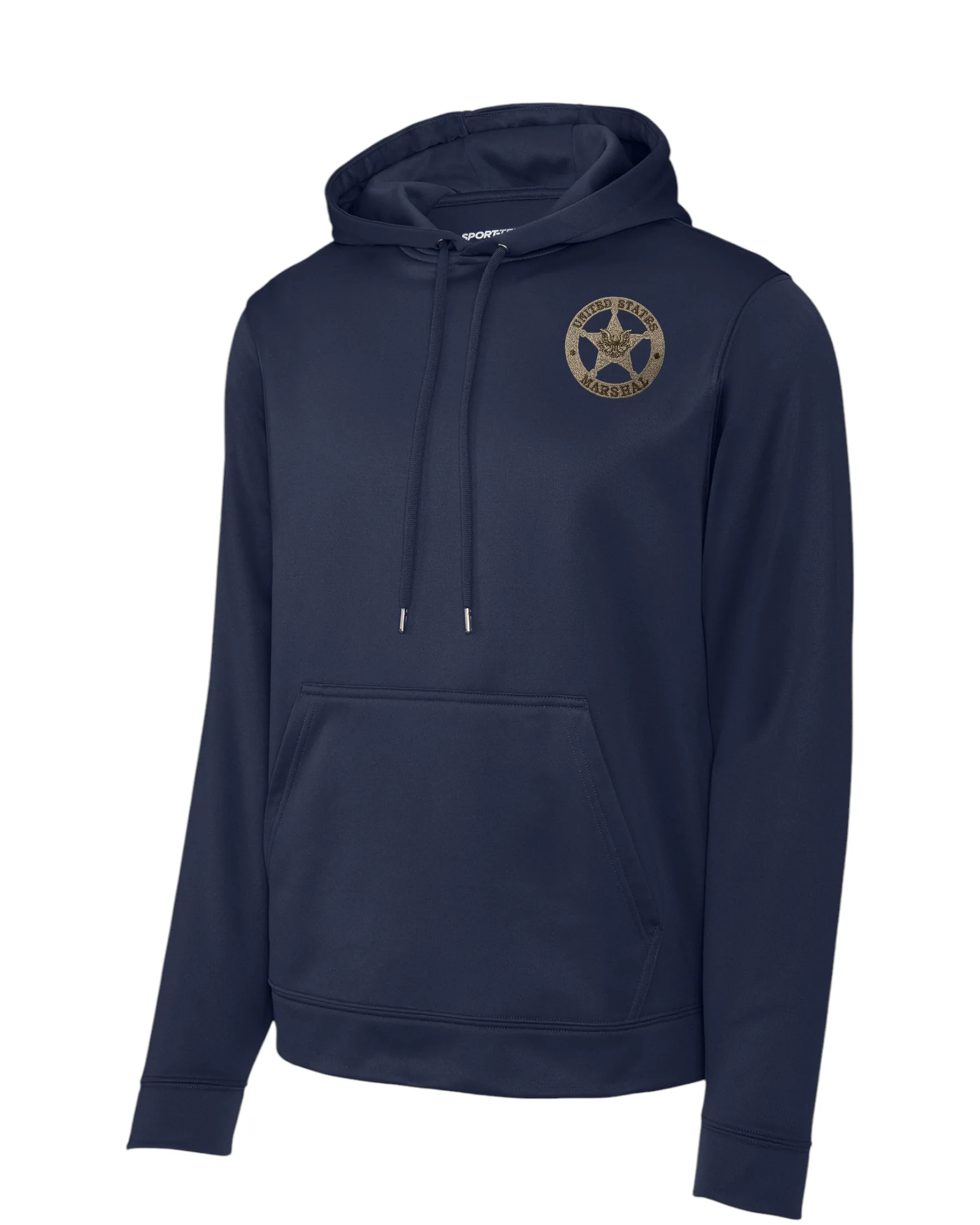 WICKING HOODED PULLOVER W/ EMBROIDERED USMS STAR-F244 - Image 3