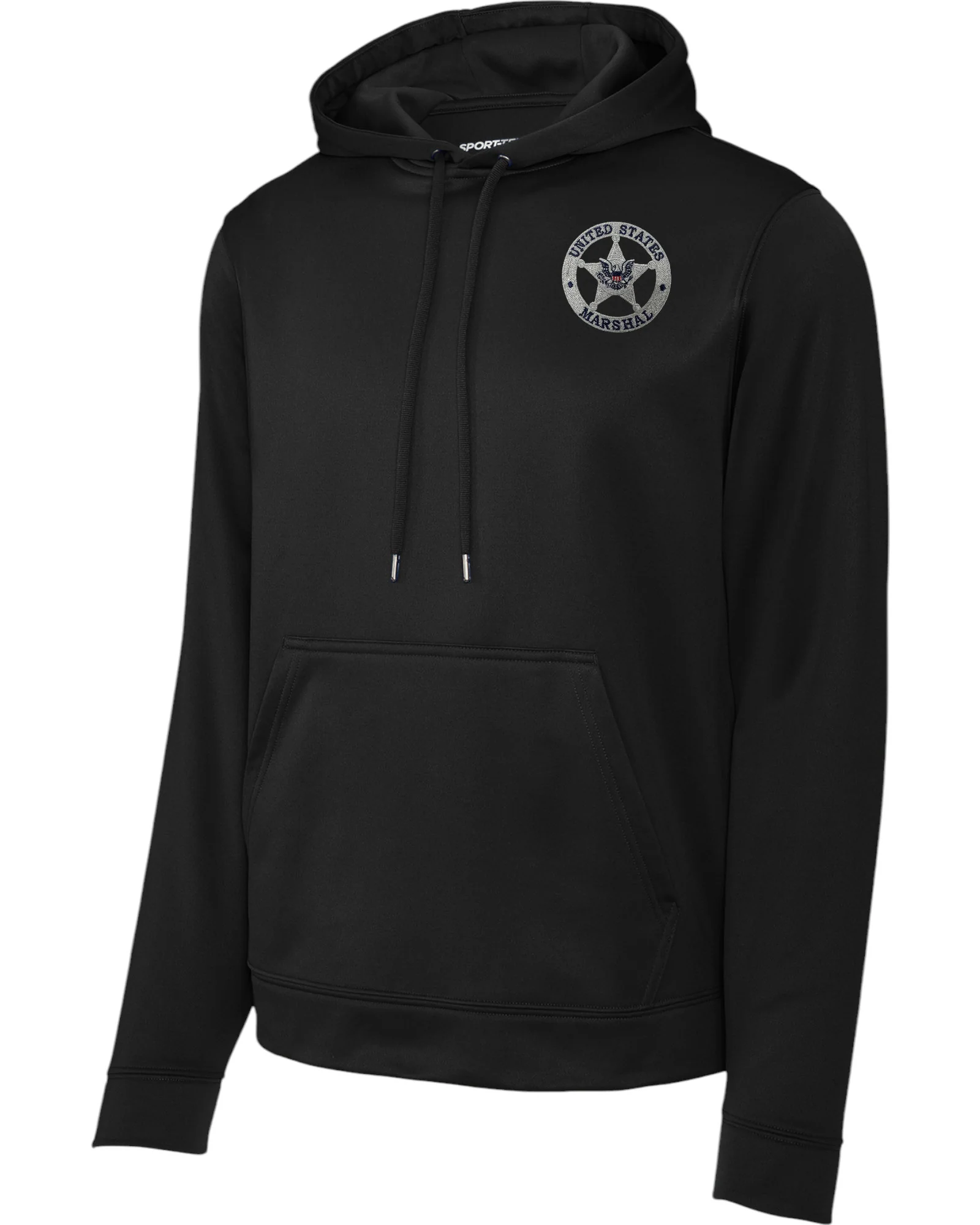 WICKING HOODED PULLOVER W/ EMBROIDERED USMS STAR-F244 - Image 5