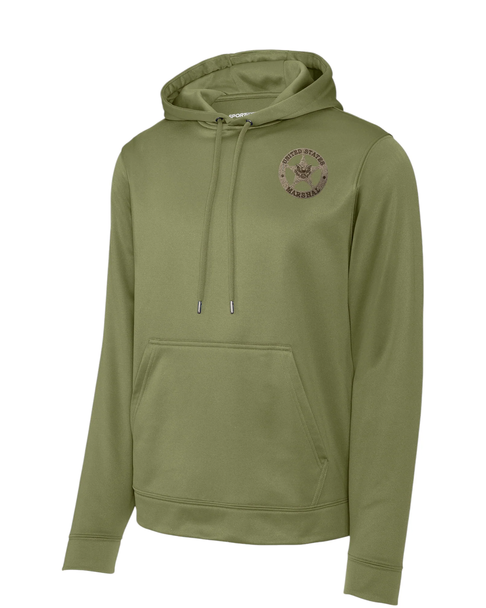 WICKING HOODED PULLOVER W/ EMBROIDERED USMS STAR-F244 - Image 9