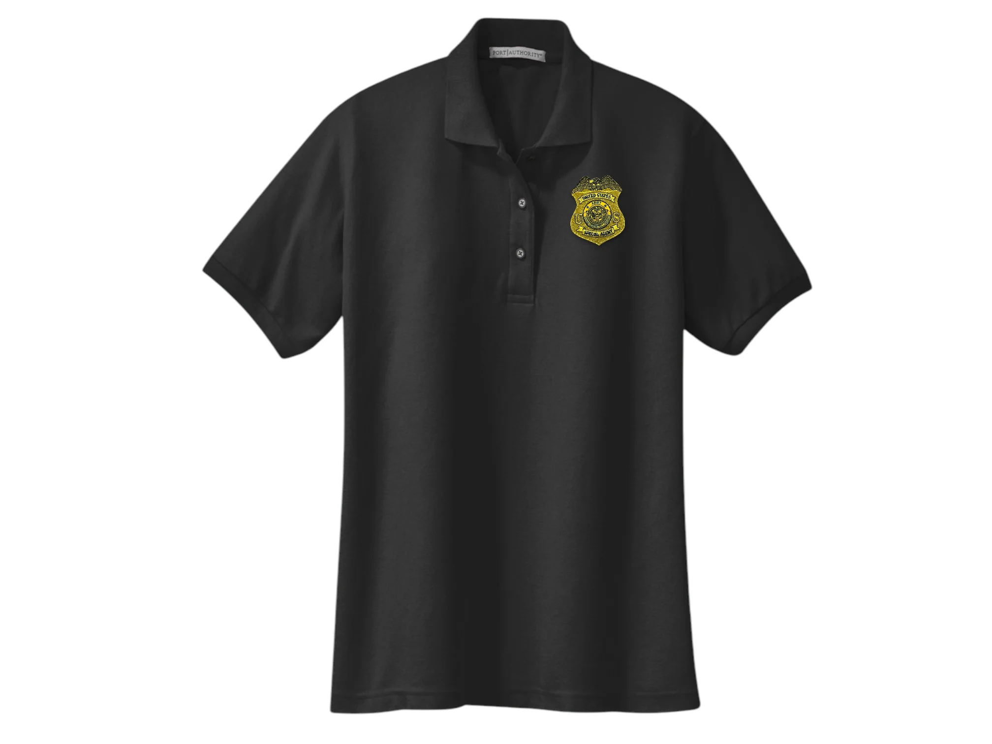 WOMEN'S ARMY CI SA BADGE PORT AUTHORITY POLO - L500