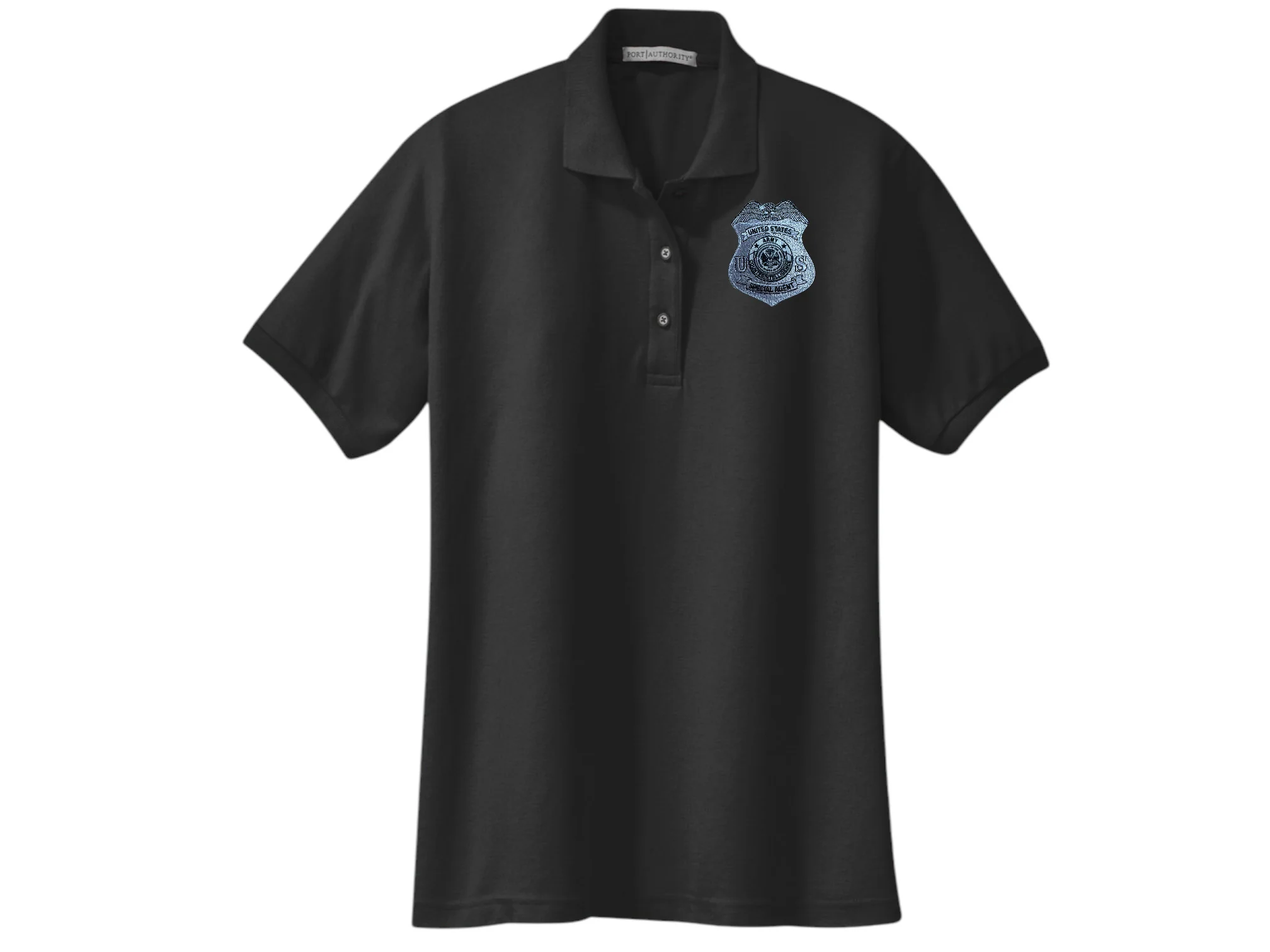 WOMEN'S ARMY CI SA BADGE PORT AUTHORITY POLO - L500 - Image 4