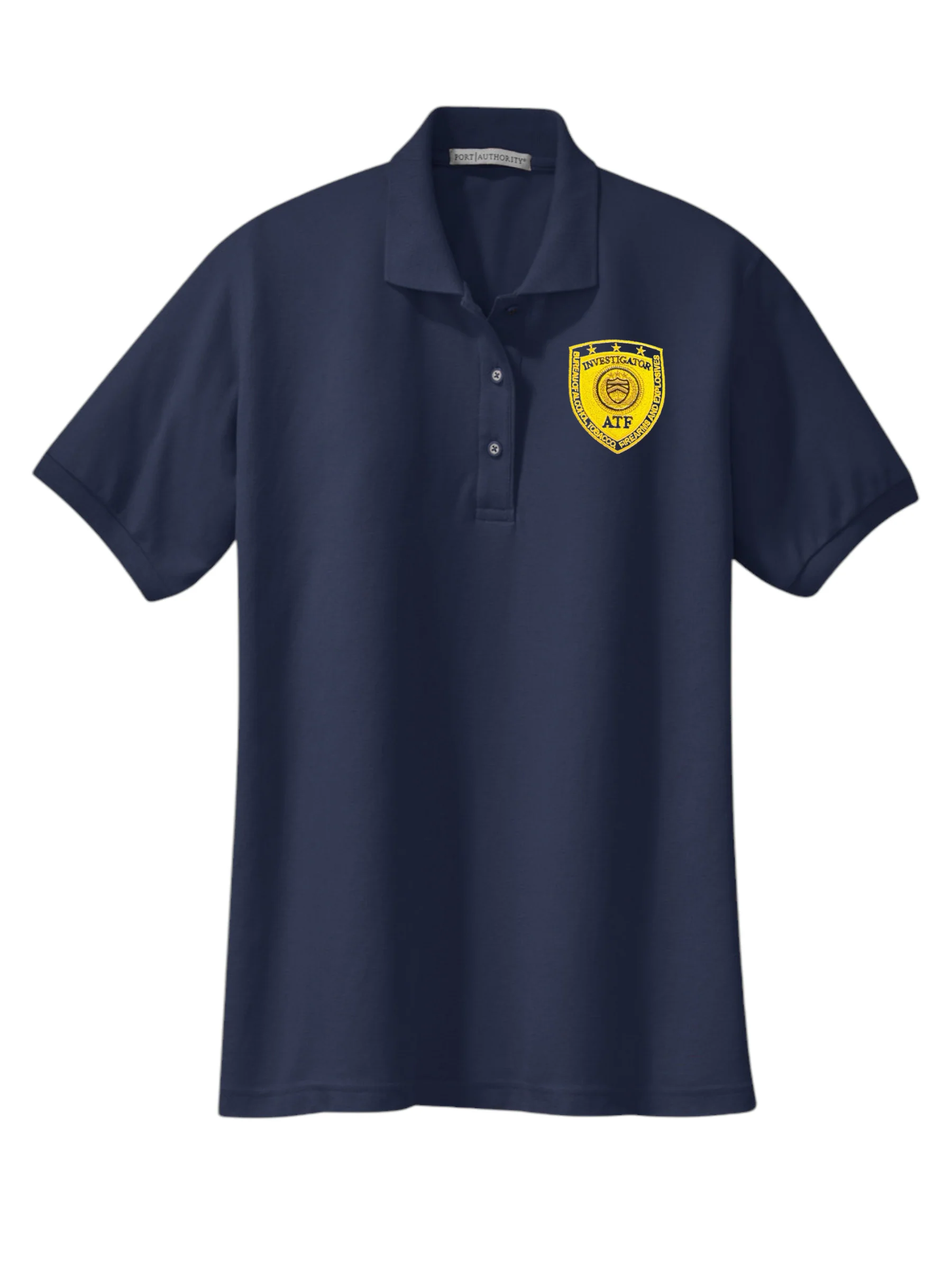 WOMEN'S ATF INVESTIGATOR BADGE PORT AUTHORITY POLO - L500 - Image 7