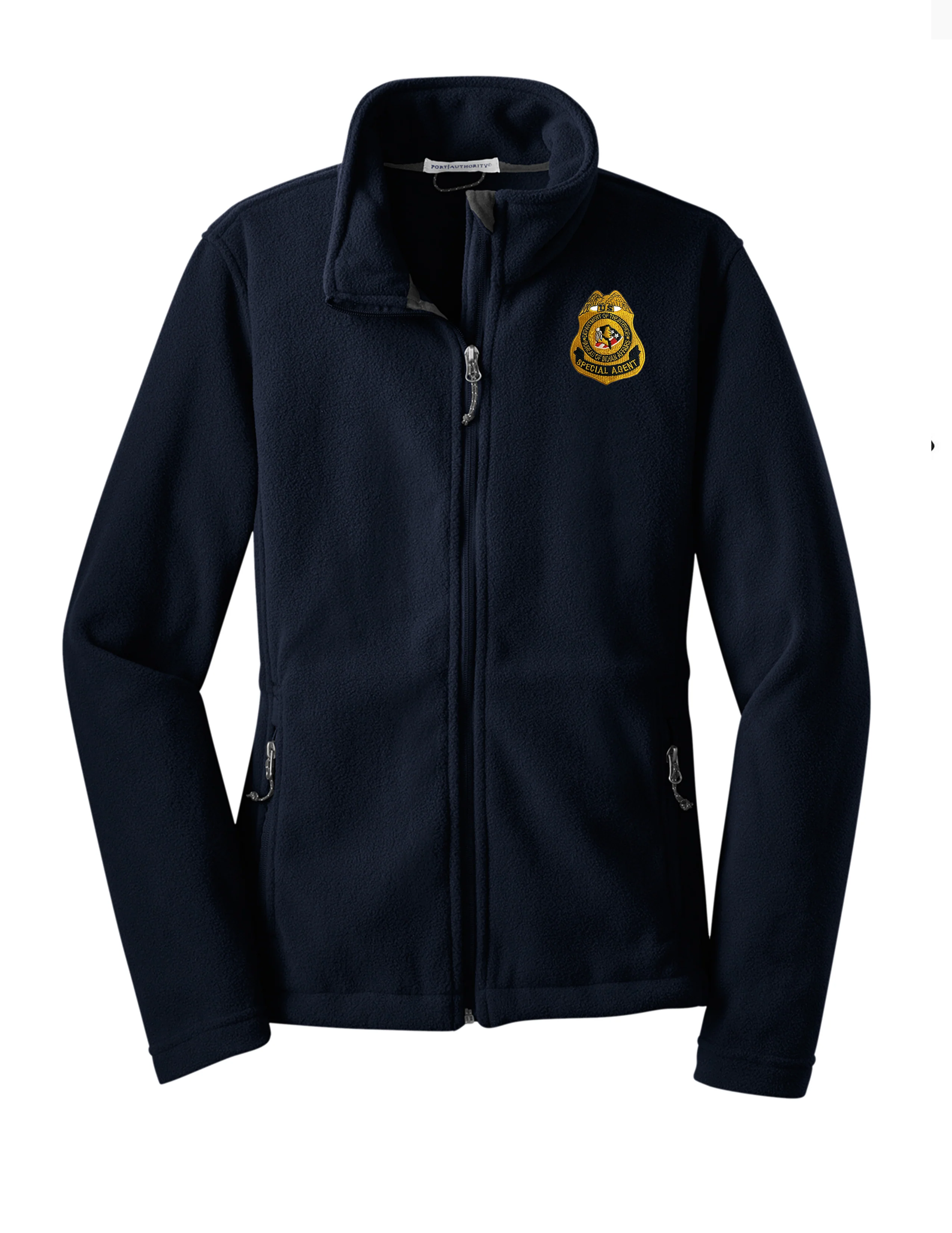 WOMEN'S BIA SPECIAL AGENT BADGE FLEECE JACKET-L217 - Image 3