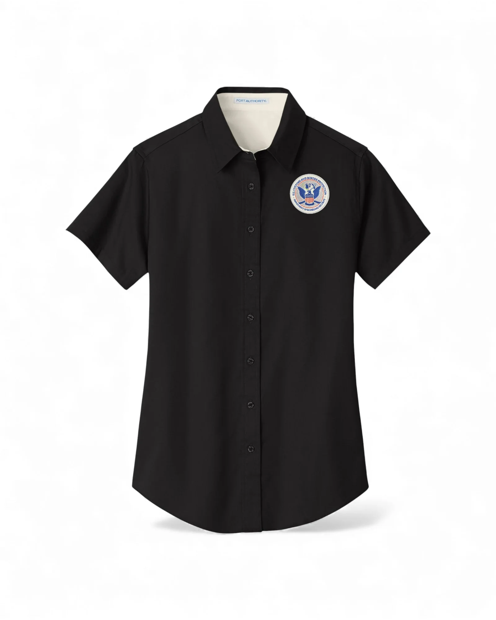 WOMEN'S CBP SEAL BUTTON UP DRESS SHIRT-L508