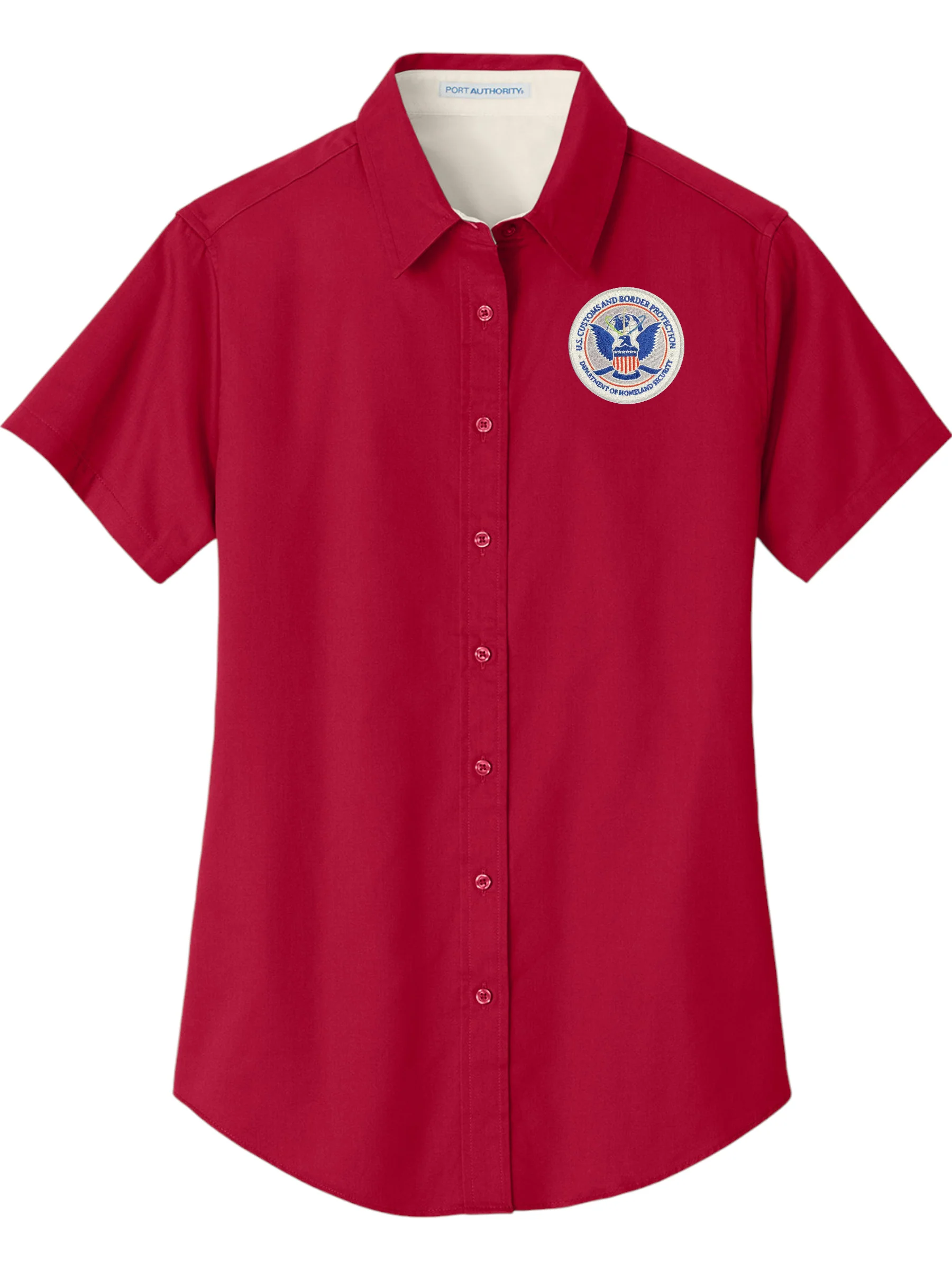 WOMEN'S CBP SEAL BUTTON UP DRESS SHIRT-L508 - Image 4