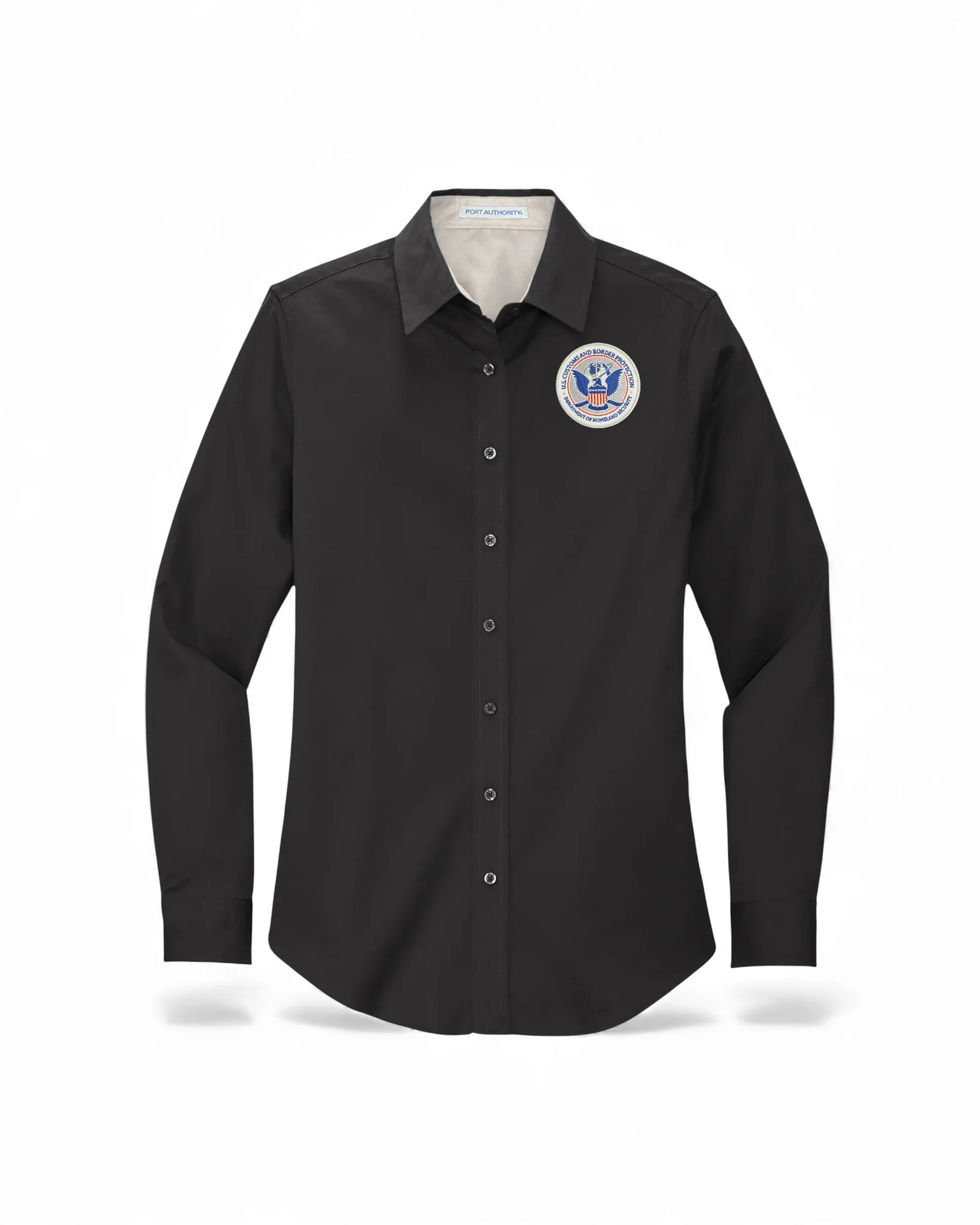 WOMEN'S CBP SEAL BUTTON UP DRESS SHIRT-L608
