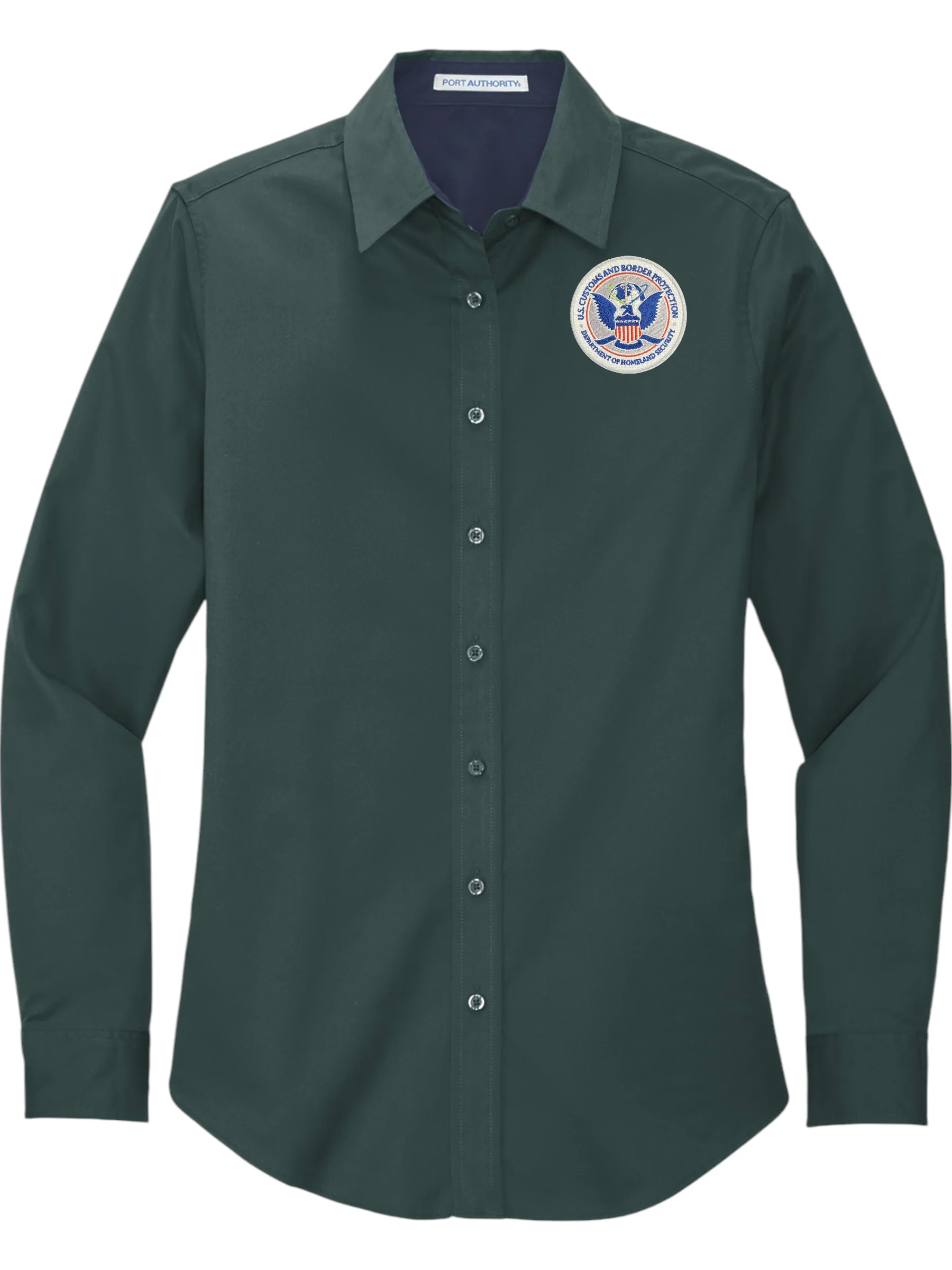 WOMEN'S CBP SEAL BUTTON UP DRESS SHIRT-L608 - Image 5