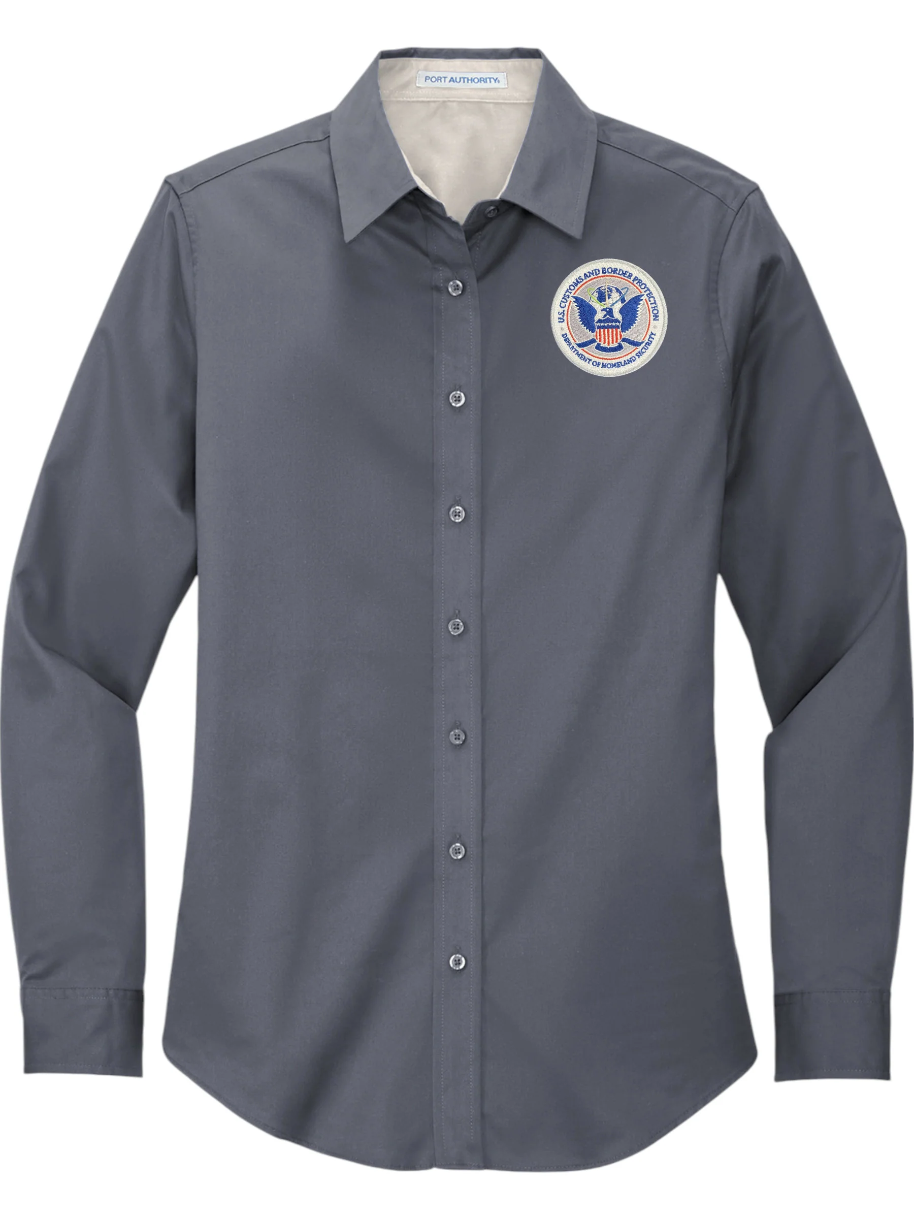 WOMEN'S CBP SEAL BUTTON UP DRESS SHIRT-L608 - Image 6
