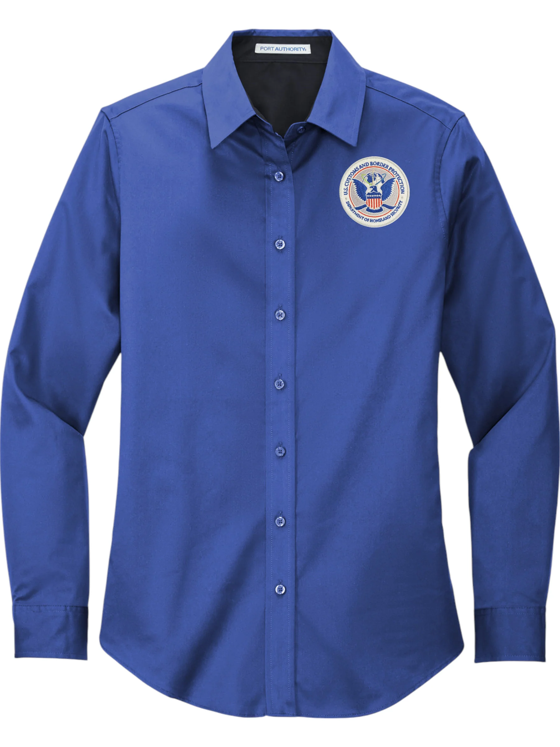WOMEN'S CBP SEAL BUTTON UP DRESS SHIRT-L608 - Image 7