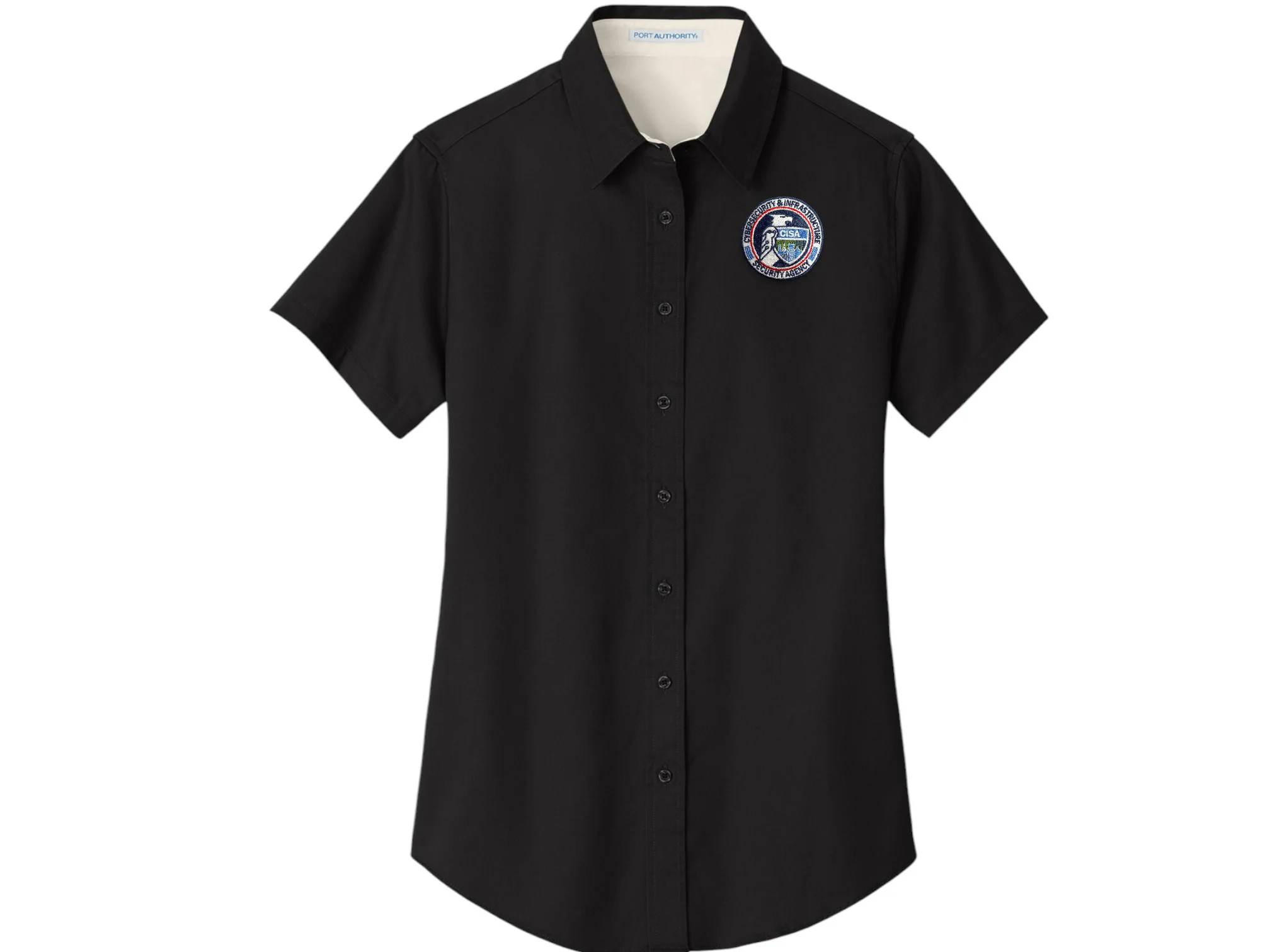 WOMEN'S CISA SEAL BUTTON UP DRESS SHIRT-L508 - Image 4