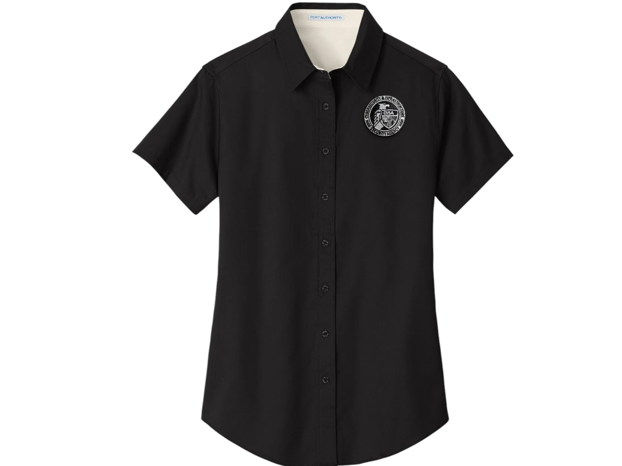 WOMEN'S CISA SEAL BUTTON UP DRESS SHIRT-L508 - Image 5