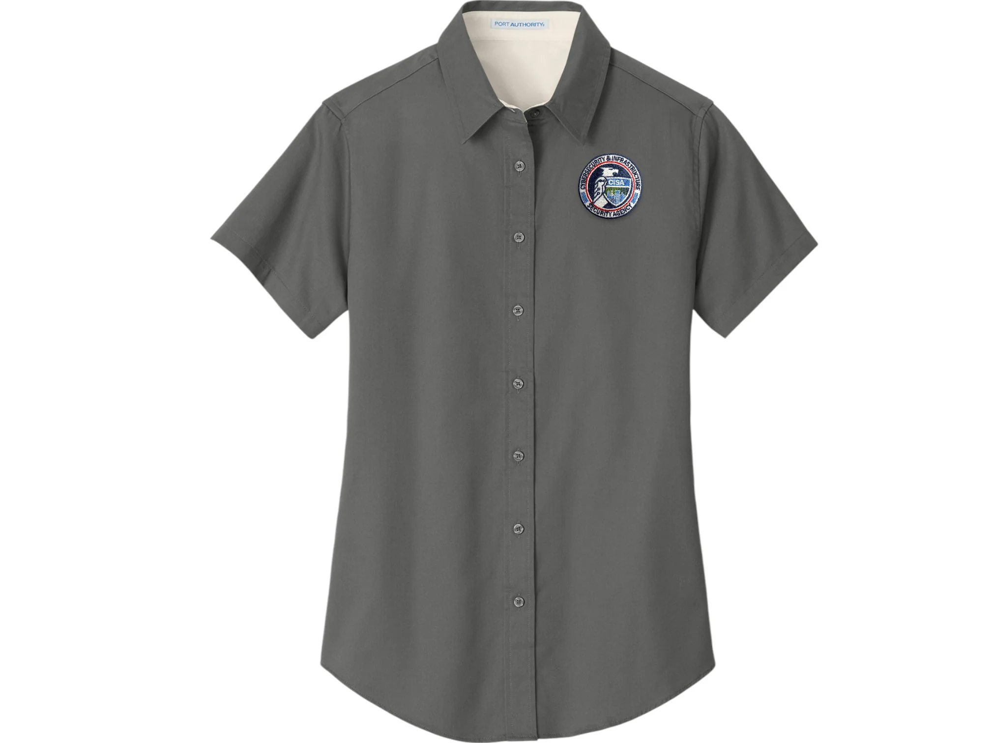 WOMEN'S CISA SEAL BUTTON UP DRESS SHIRT-L508 - Image 7