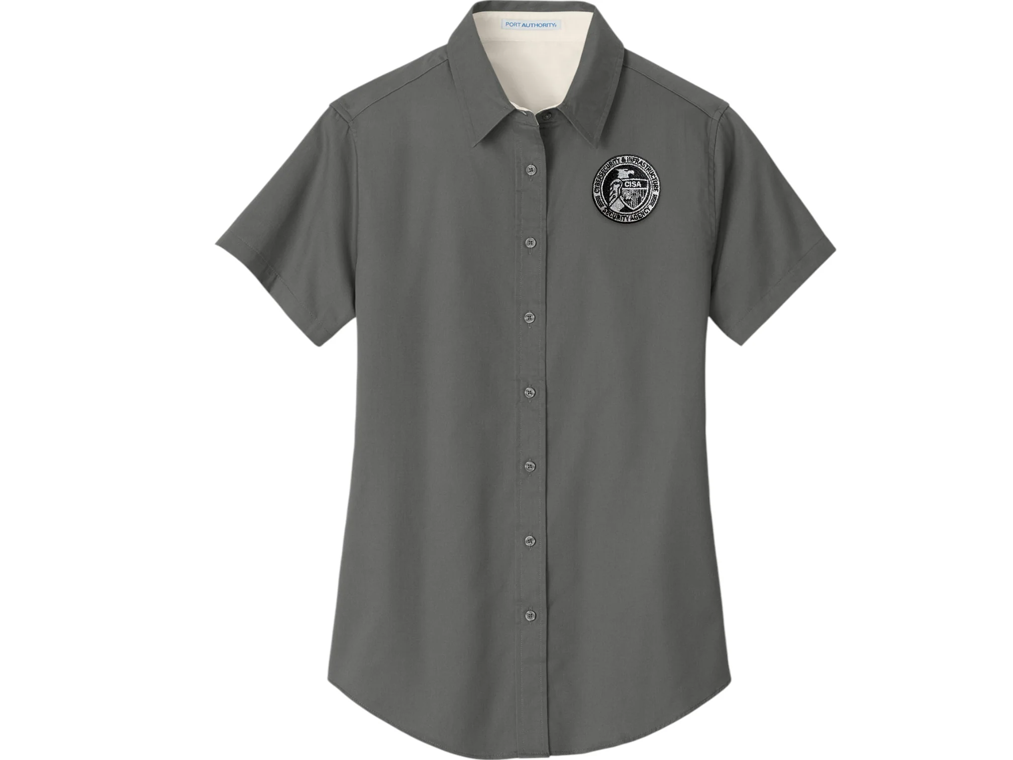 WOMEN'S CISA SEAL BUTTON UP DRESS SHIRT-L508 - Image 8