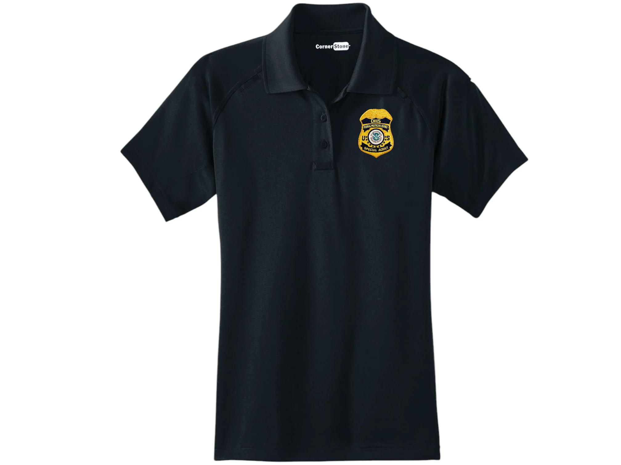 WOMEN'S DHS FPS BADGE POLO-CS411
