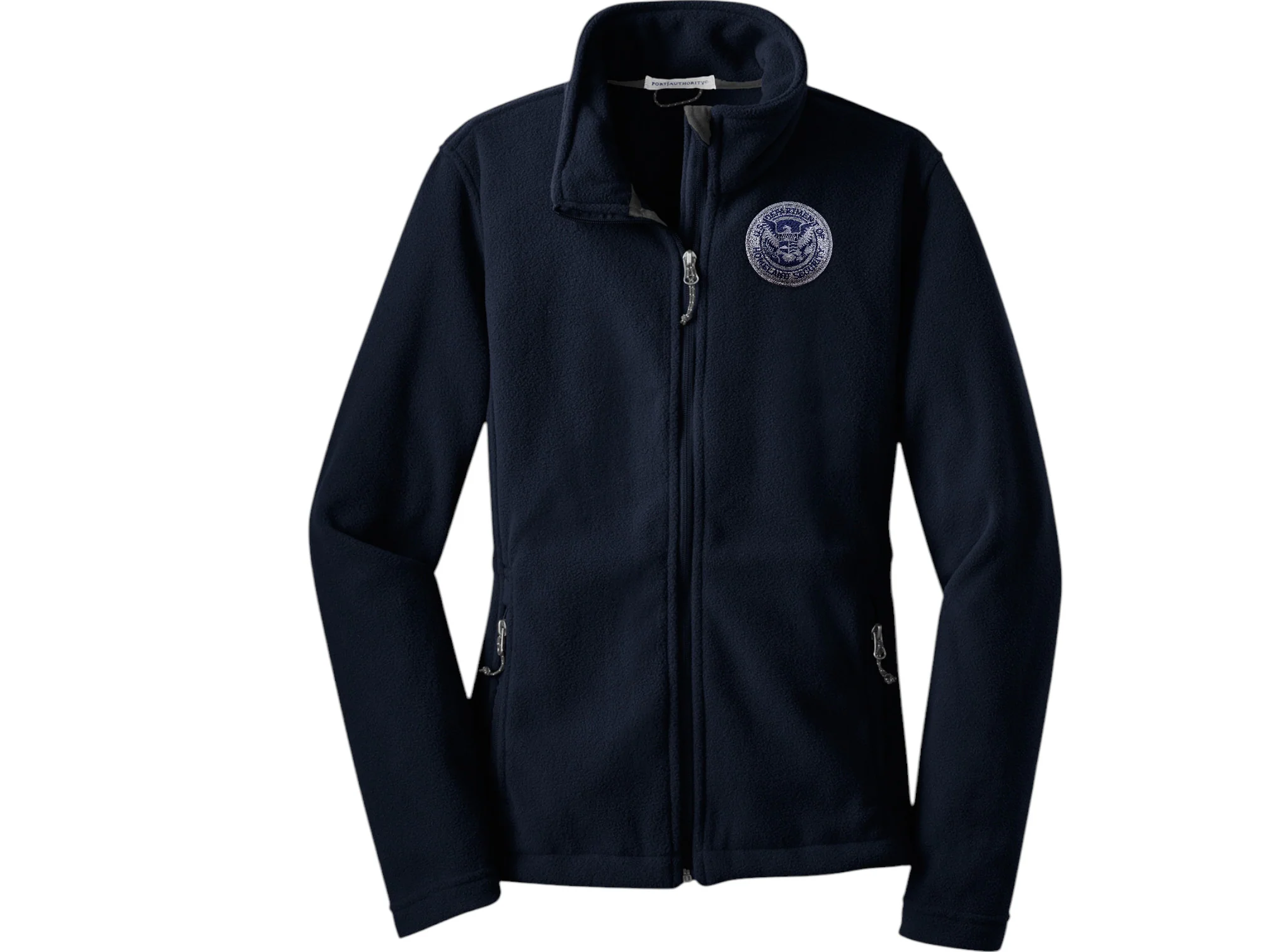 WOMEN'S FLEECE FULL ZIP JACKET DHS SEAL EMBROIDERED - Image 9