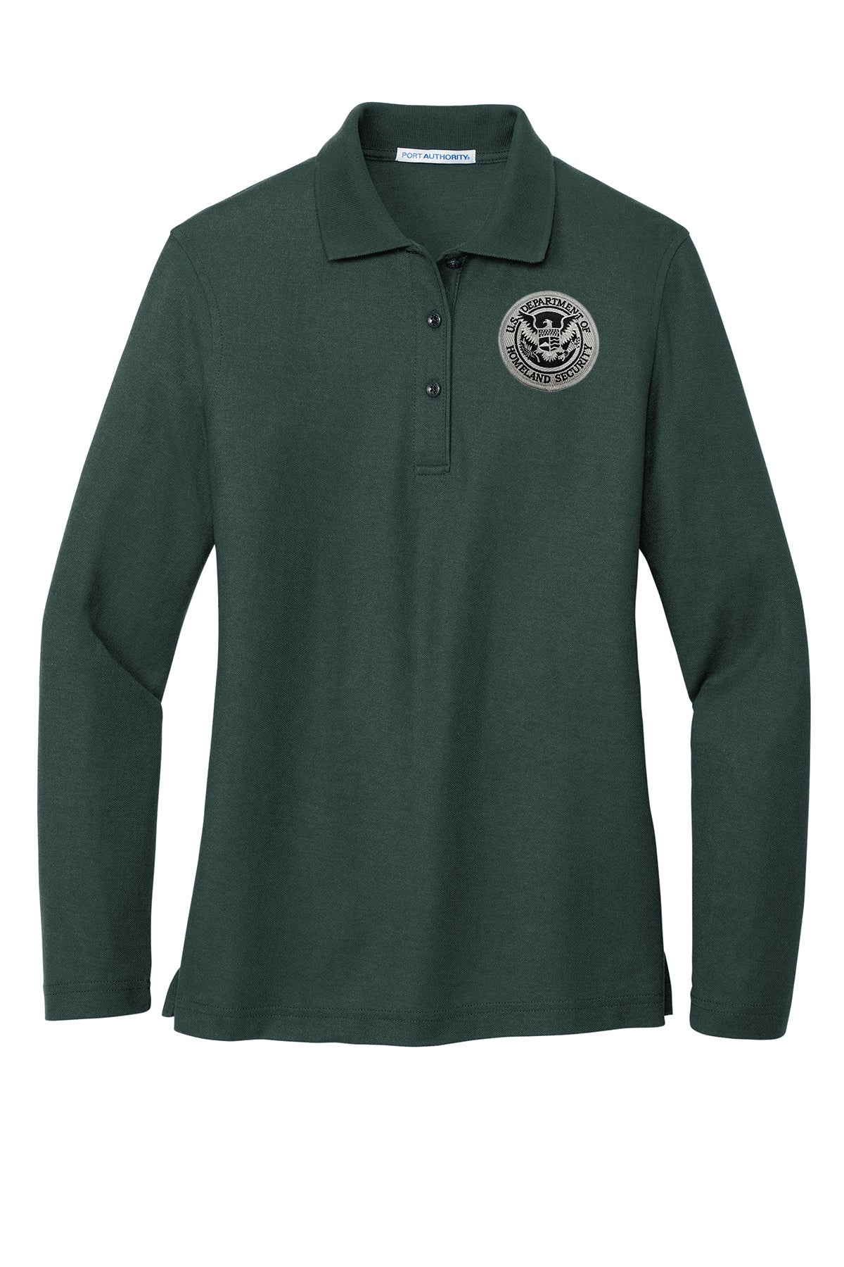 WOMEN'S DHS SEAL LONG SLEEVE PORT AUTHORITY POLO - L500LS - Image 23