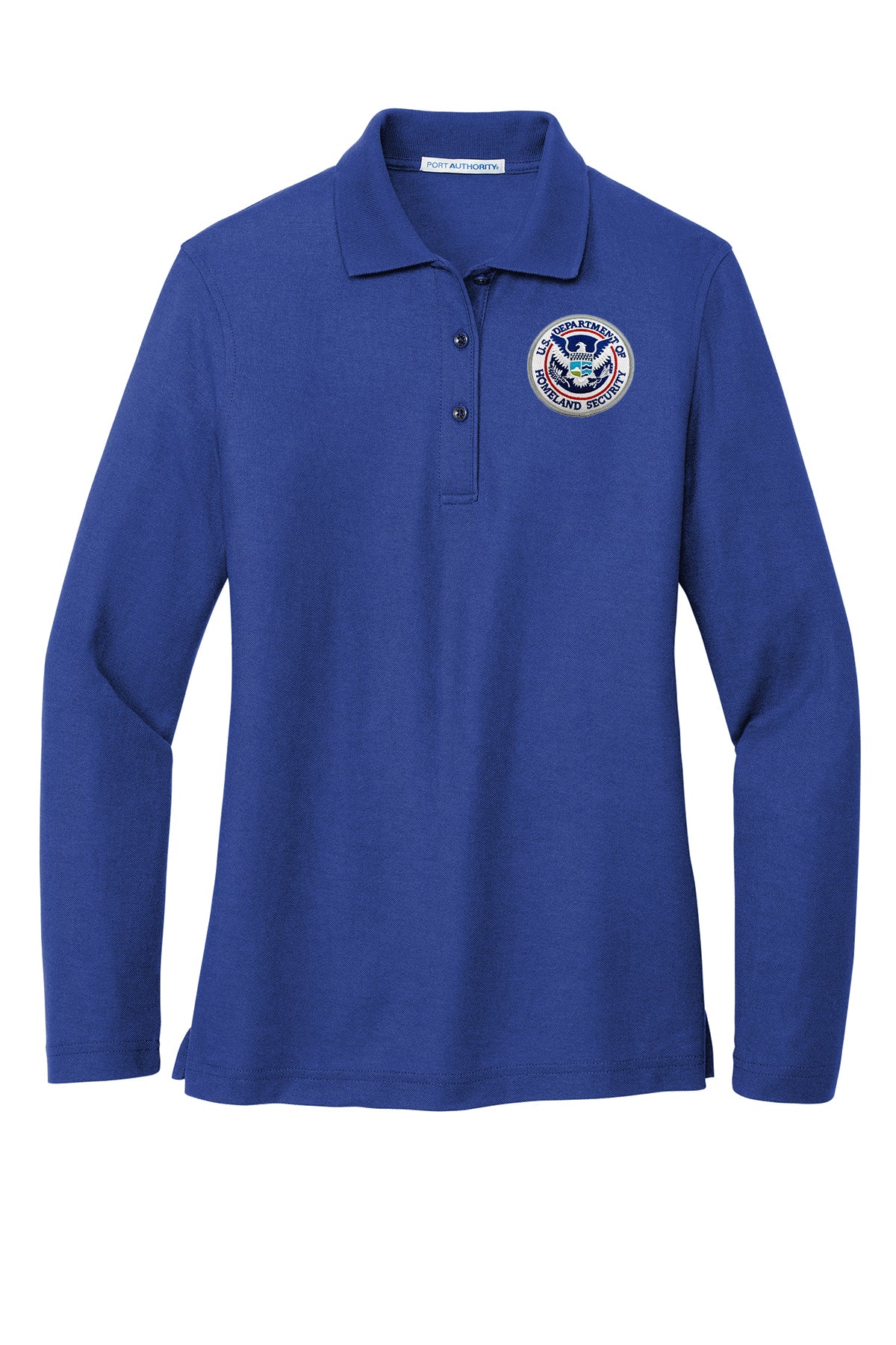 WOMEN'S DHS SEAL LONG SLEEVE PORT AUTHORITY POLO - L500LS - Image 26