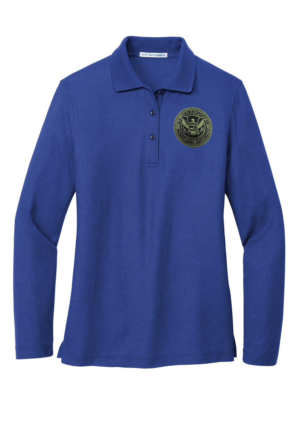 WOMEN'S DHS SEAL LONG SLEEVE PORT AUTHORITY POLO - L500LS - Image 27