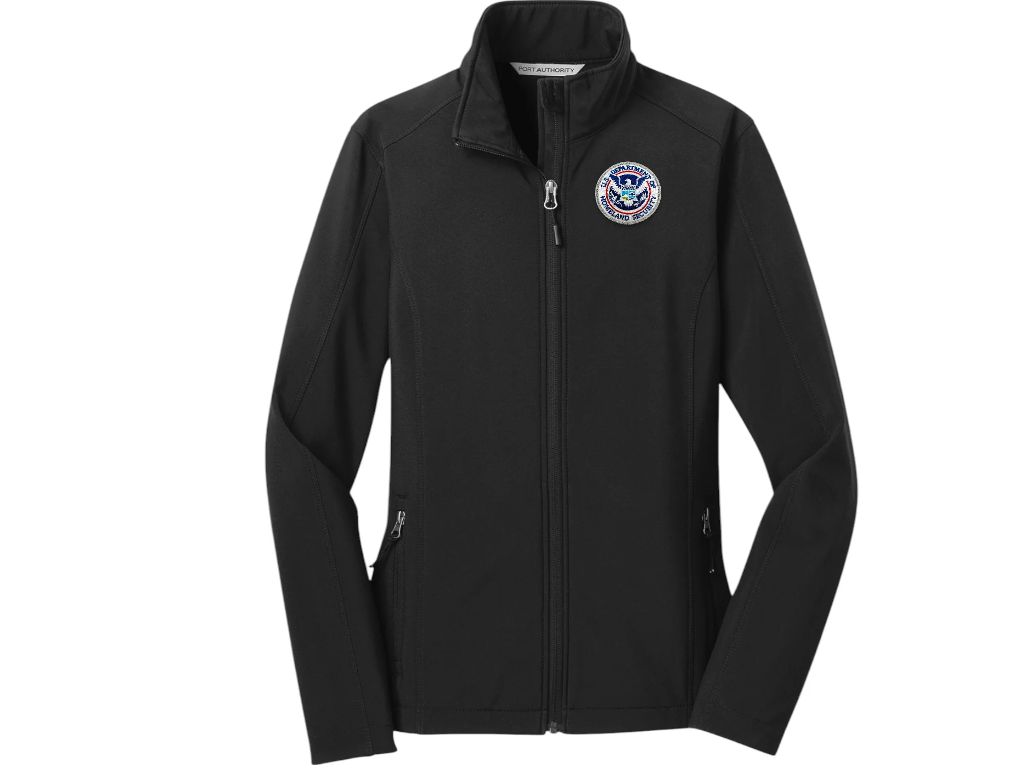 WOMEN'S SOFT SHELL JACKET DHS SEAL EMBROIDERED