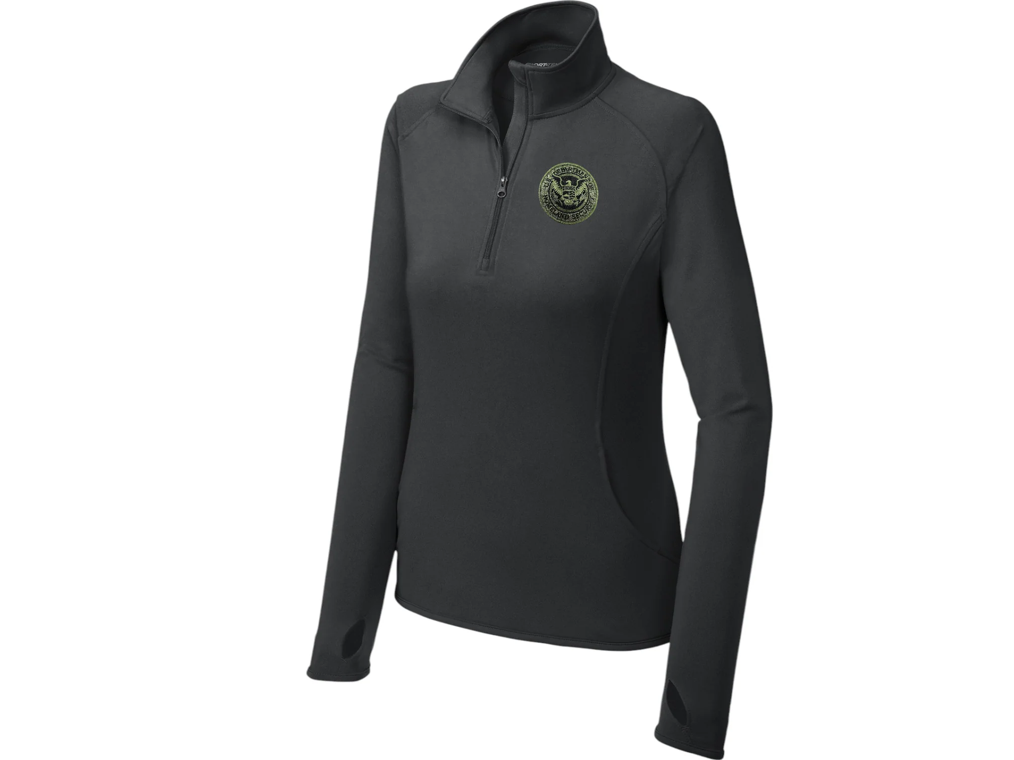 WOMEN'S DHS SPORT TEK SPORT WICK STRETCH 1/2 ZIP PULLOVER-LST850 - Image 14