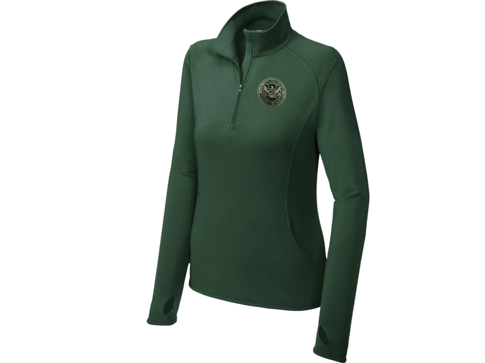 WOMEN'S DHS SPORT TEK SPORT WICK STRETCH 1/2 ZIP PULLOVER-LST850 - Image 24