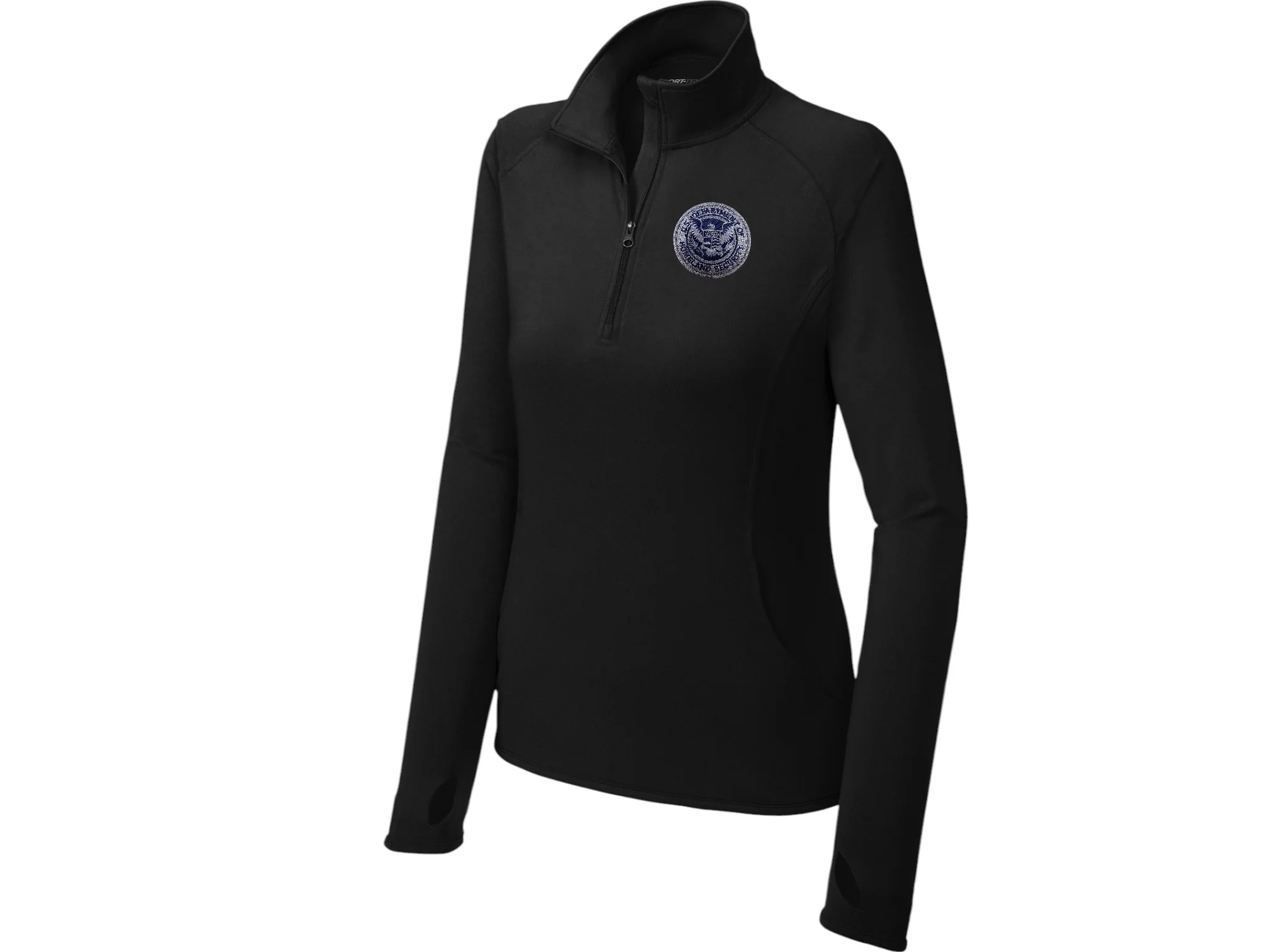 WOMEN'S DHS SPORT TEK SPORT WICK STRETCH 1/2 ZIP PULLOVER-LST850 - Image 3