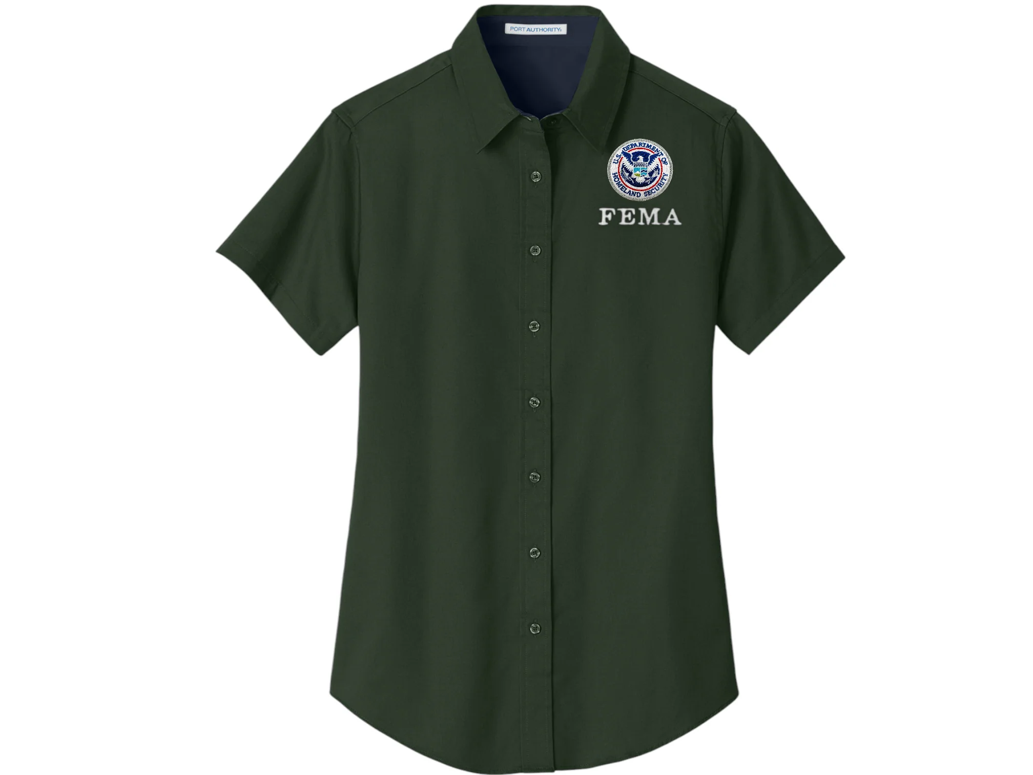 WOMEN'S FEMA BUTTON UP DRESS SHIRT-L508 - Image 11