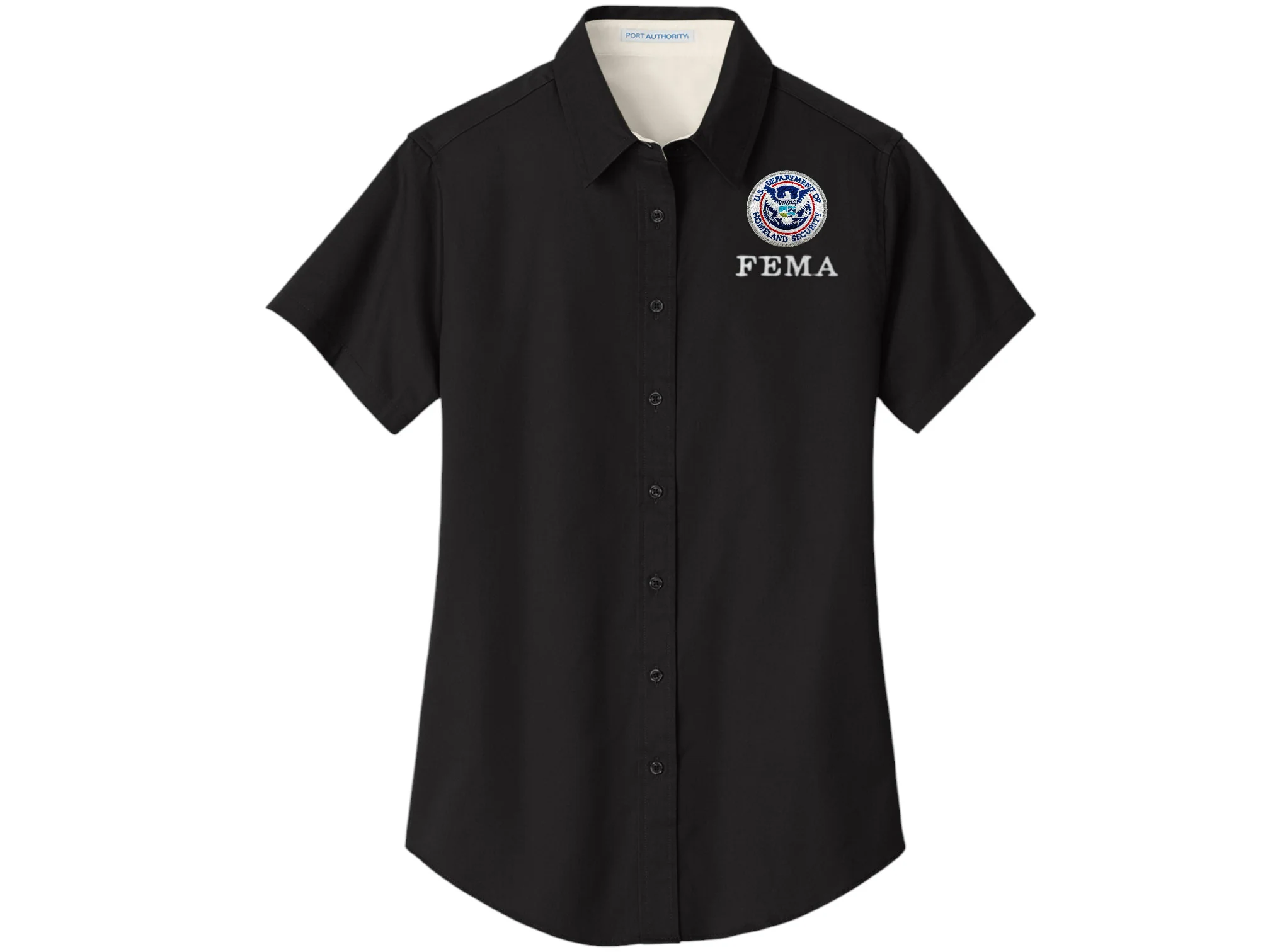 WOMEN'S FEMA BUTTON UP DRESS SHIRT-L508 - Image 2